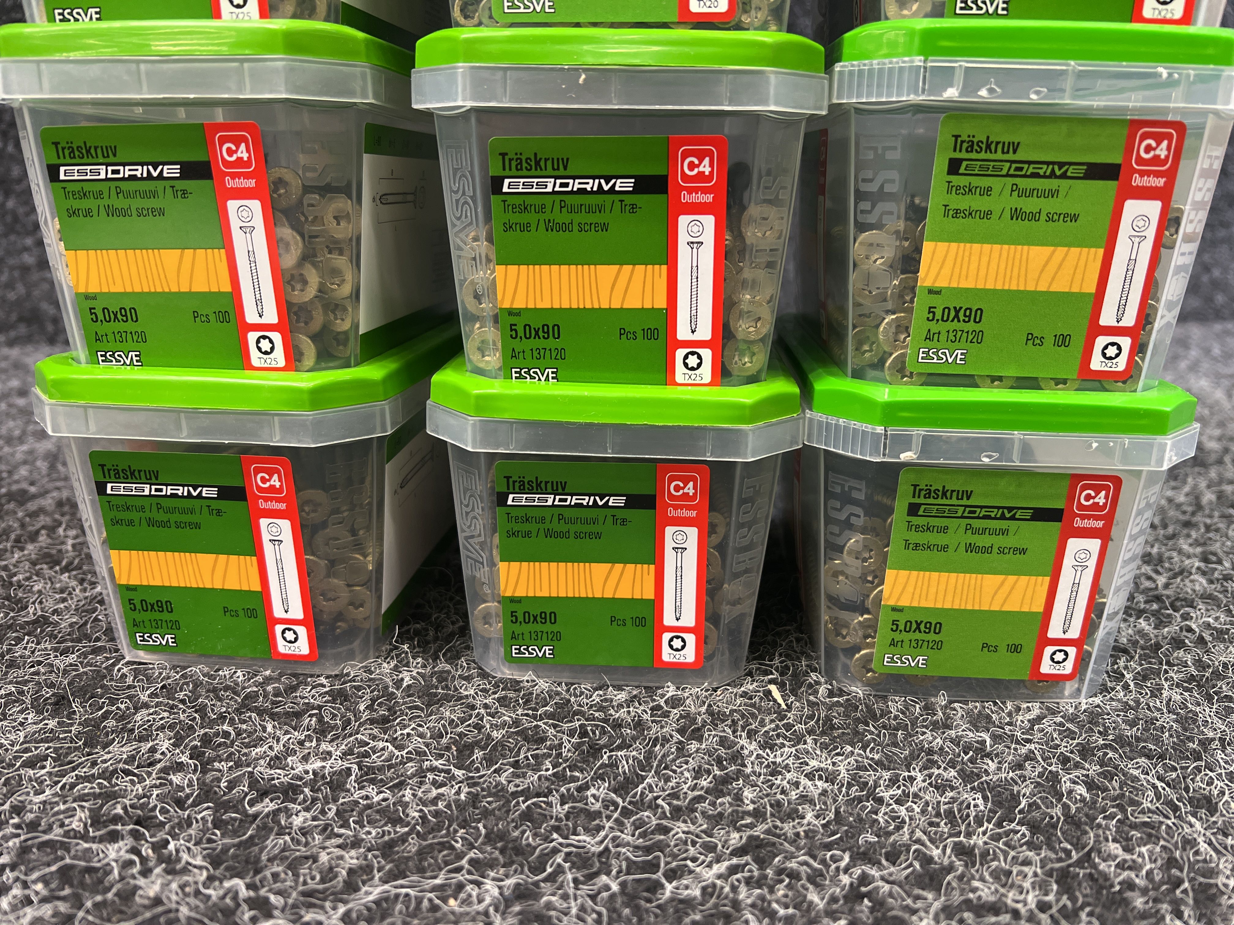 12 pcs Packs Wood Screws, Essve - PS Auction - We value the future ...