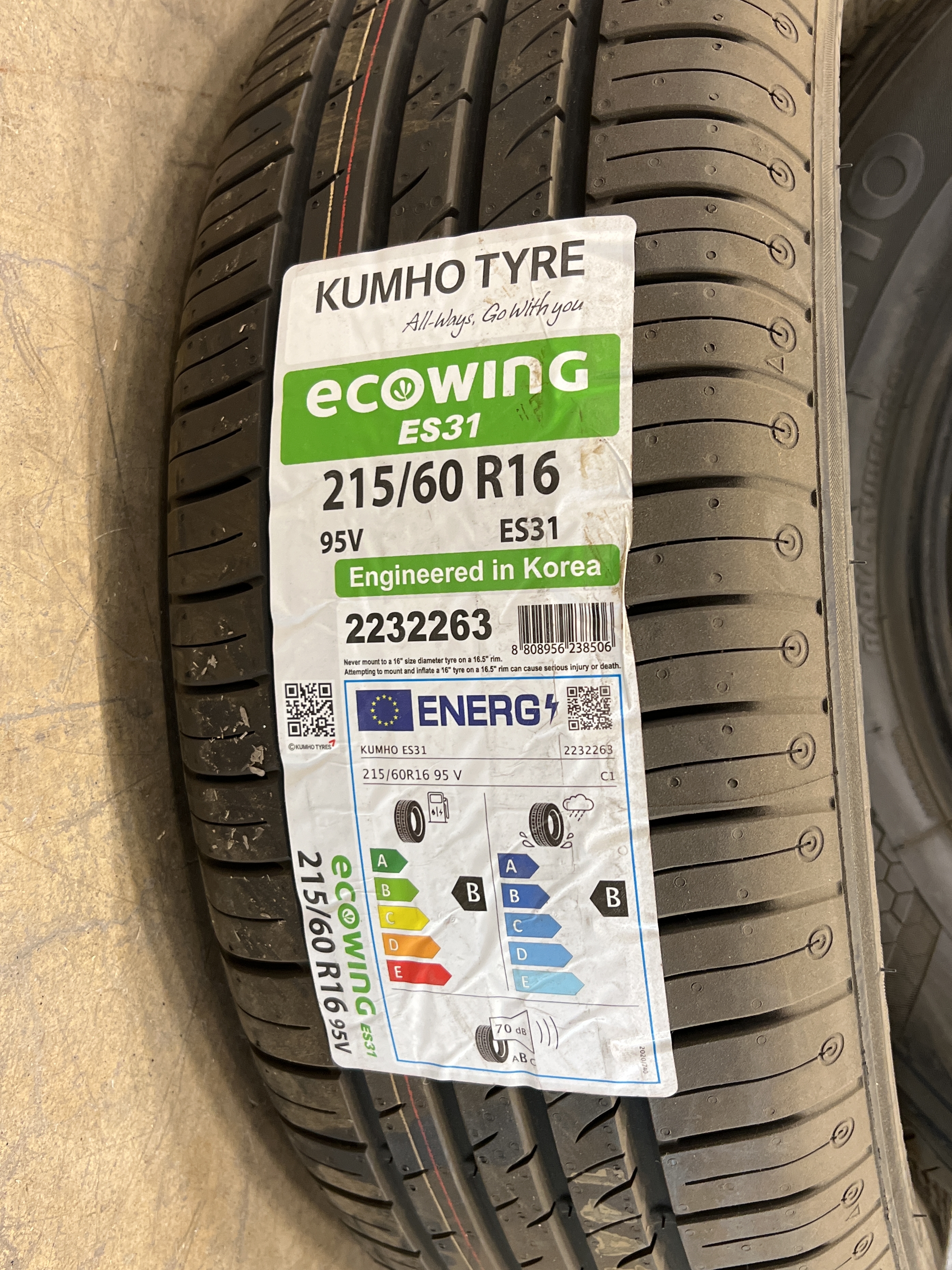 2月25日最大20倍 KUMHO ECOWING ES31 155/65R13 73T 13インチ クムホ エコウィング ES-31 新品 サマータイヤ 4本セット Kumho Ecowing ES31 185&frasl;55R16 83V Fuel Efficient All Season Touring