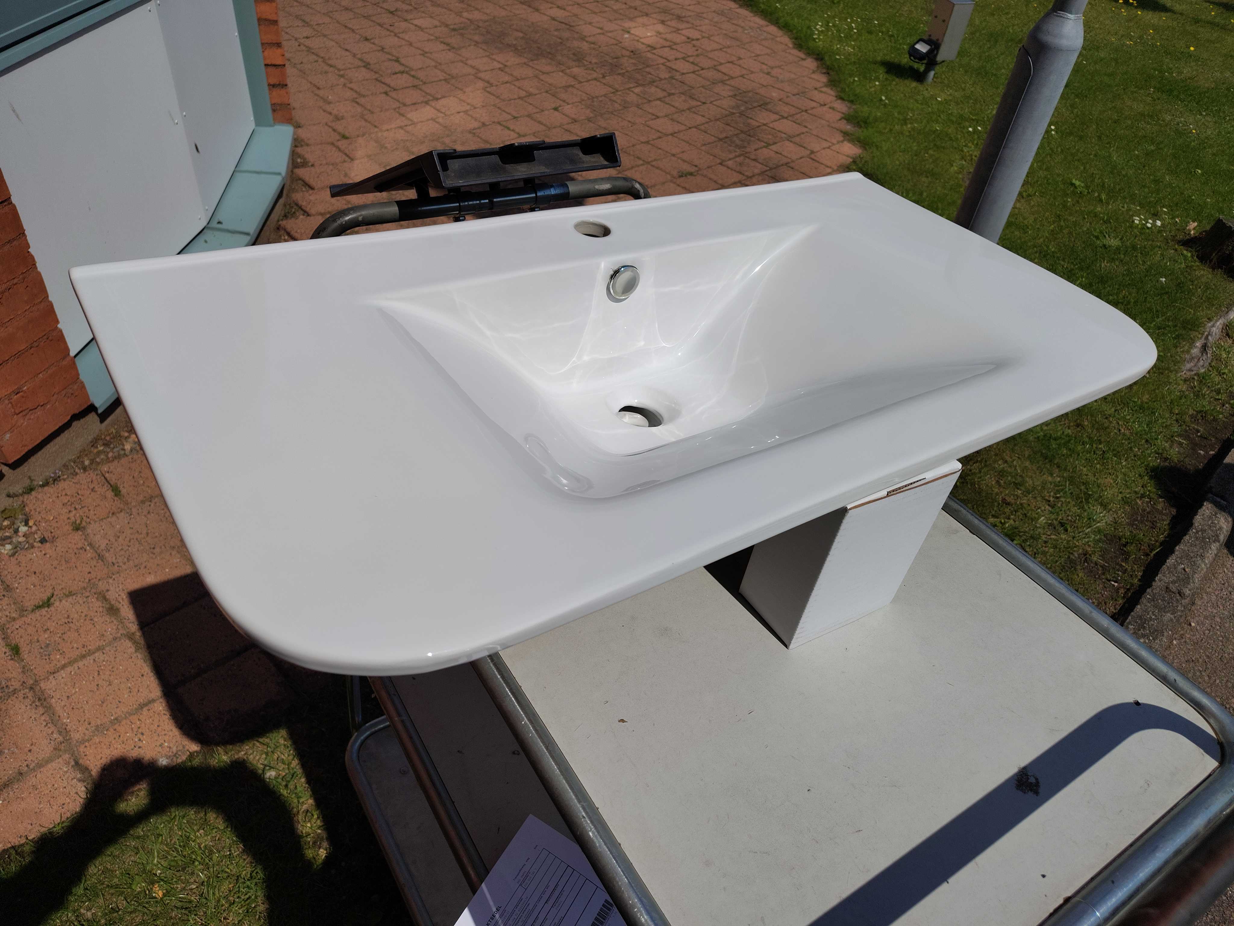 Washbasin - IMA, white, 90x45 cm, porcelain - PS Auction - We value the ...