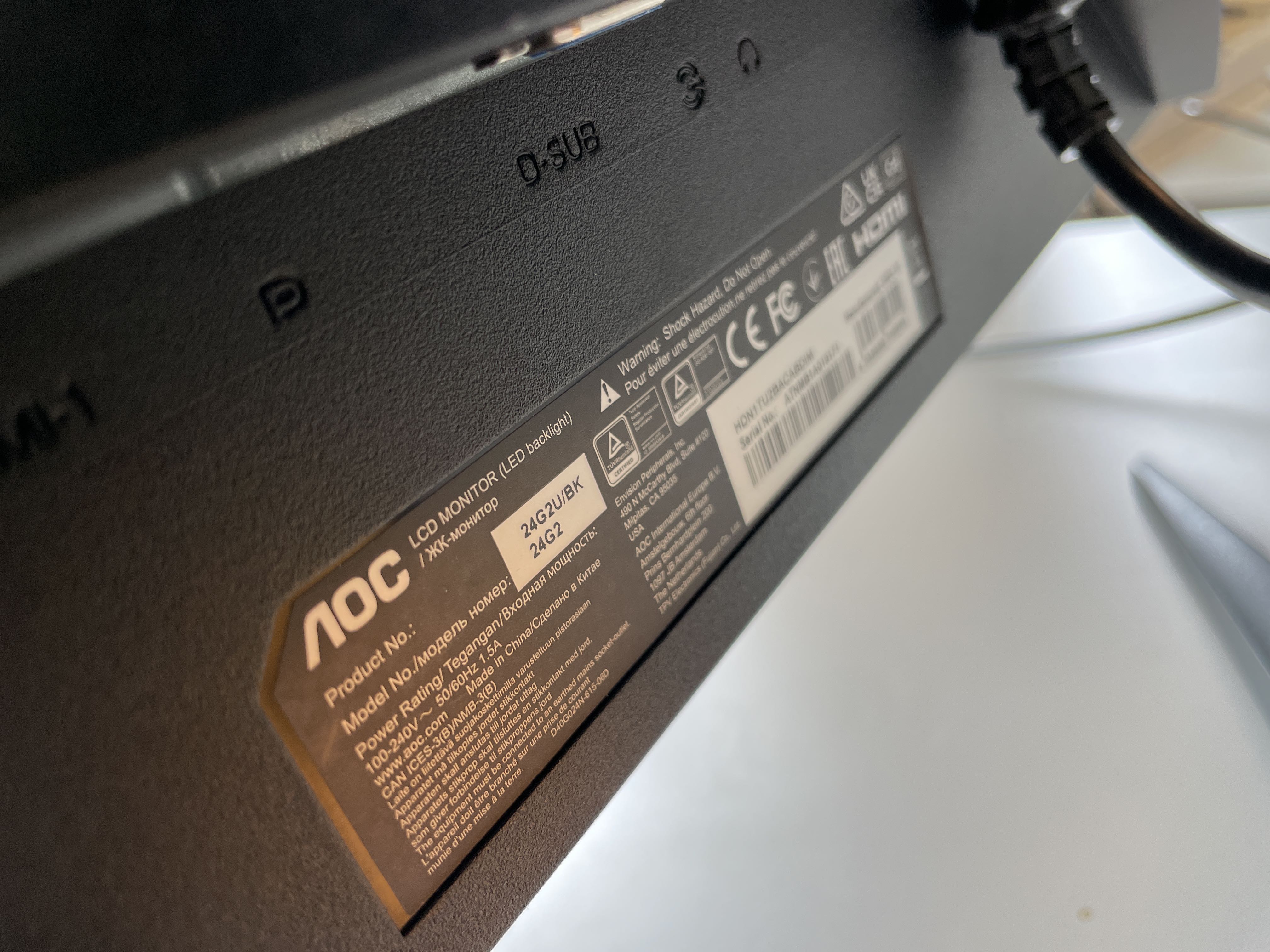 Datorskärm AOC 24G2U LED Units Ledande på konkursauktioner