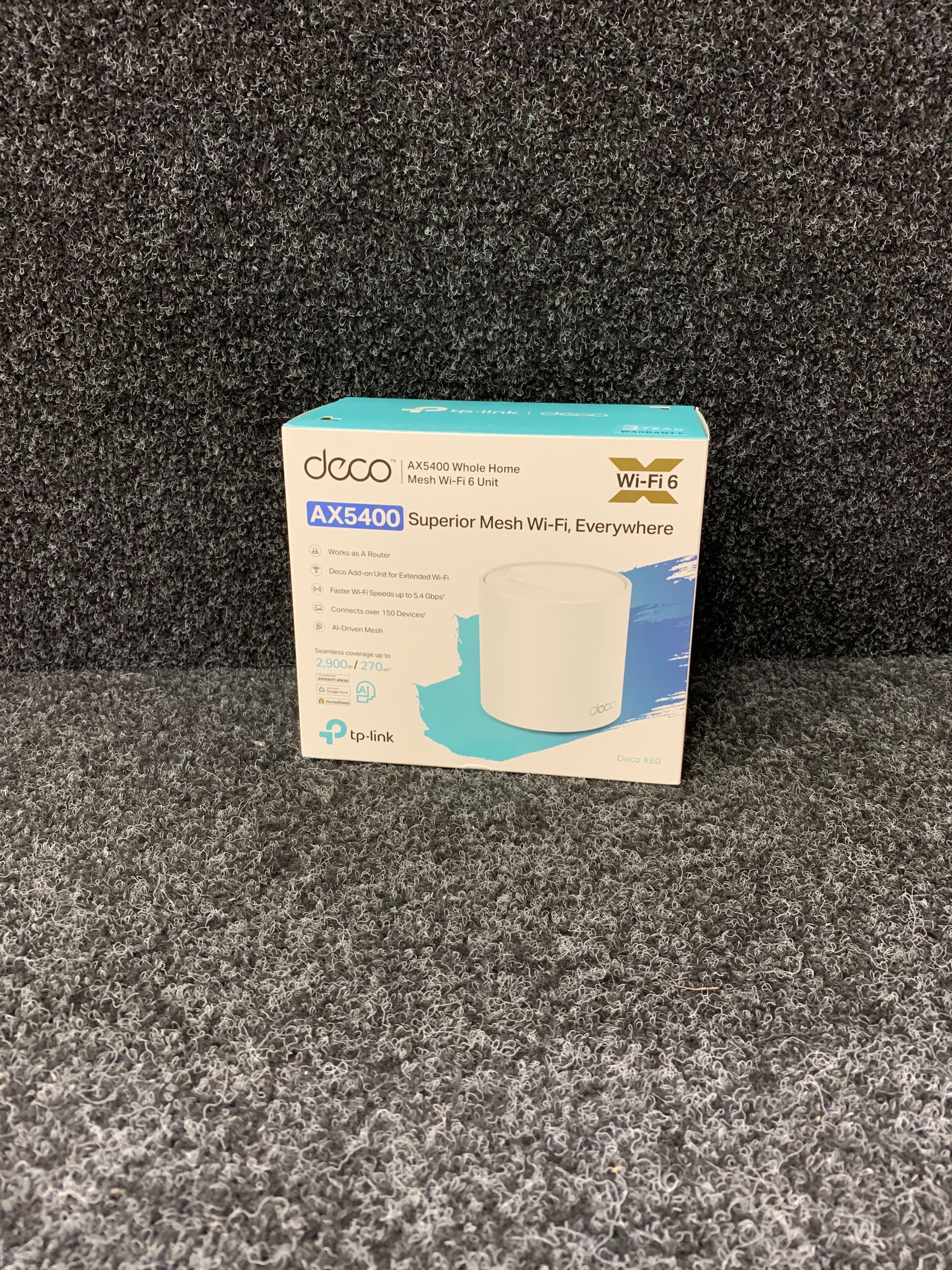 Mesh router TP-Link Deco X60 (1-pack) AX5400 - PS Auction - We 