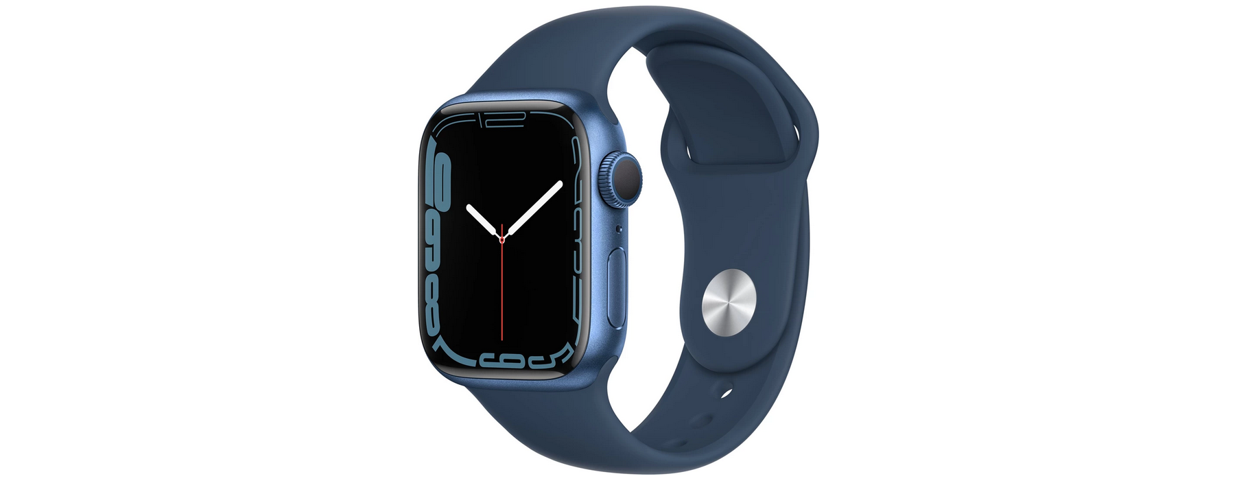 NWT Apple Watch 41mm Abyss Blue Sport Band Bulk Apple Watch Bands, Silicone, Blue, 42/44/45mm Face  main image 2