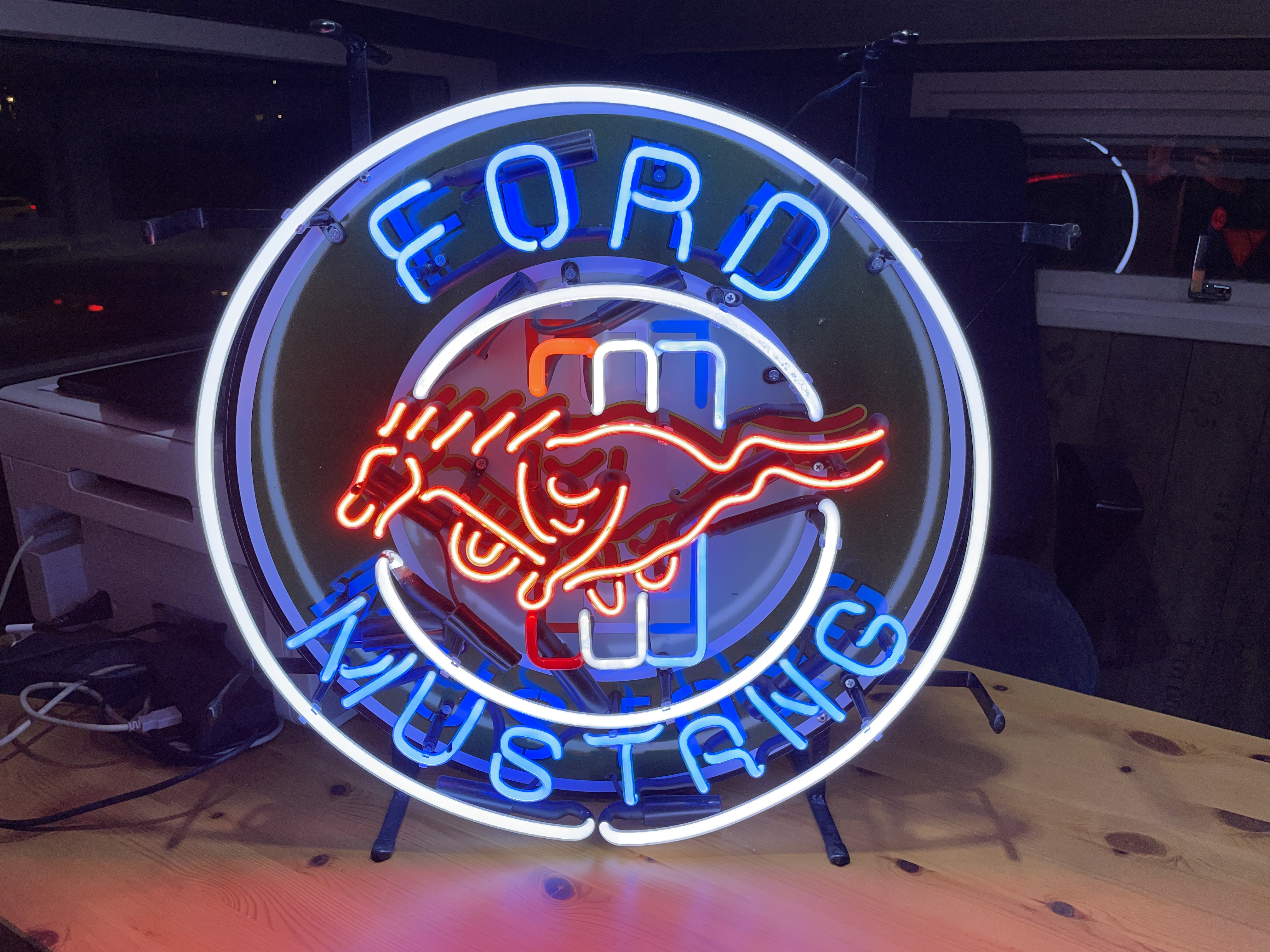 フォード マスタング ネオン サイン 看板 MUSTANG 本物ネオン管 Light X Night - Ford 