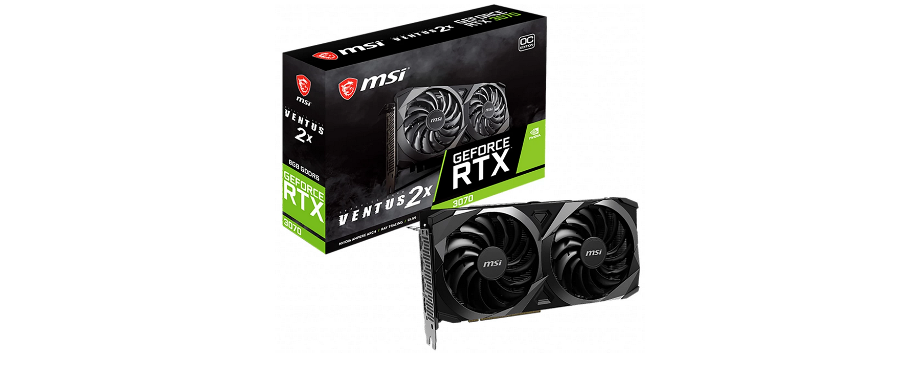 Graphics card GeForce RTX 3070 VENTUS 2X 8G OC LHR - PS Auction 