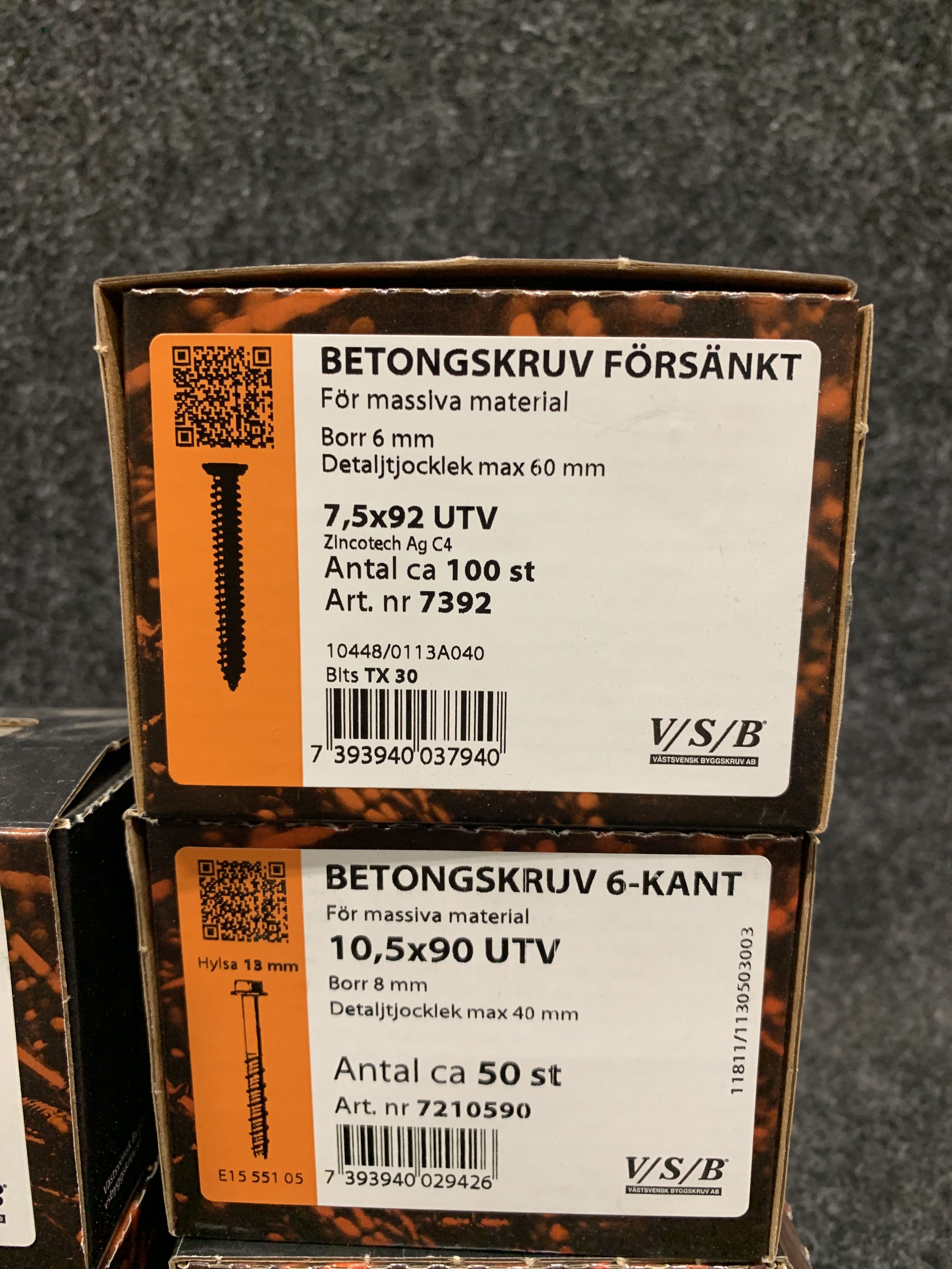 15 st Förpackningar skruv, VSB - Auktioner online - Nätauktioner ...