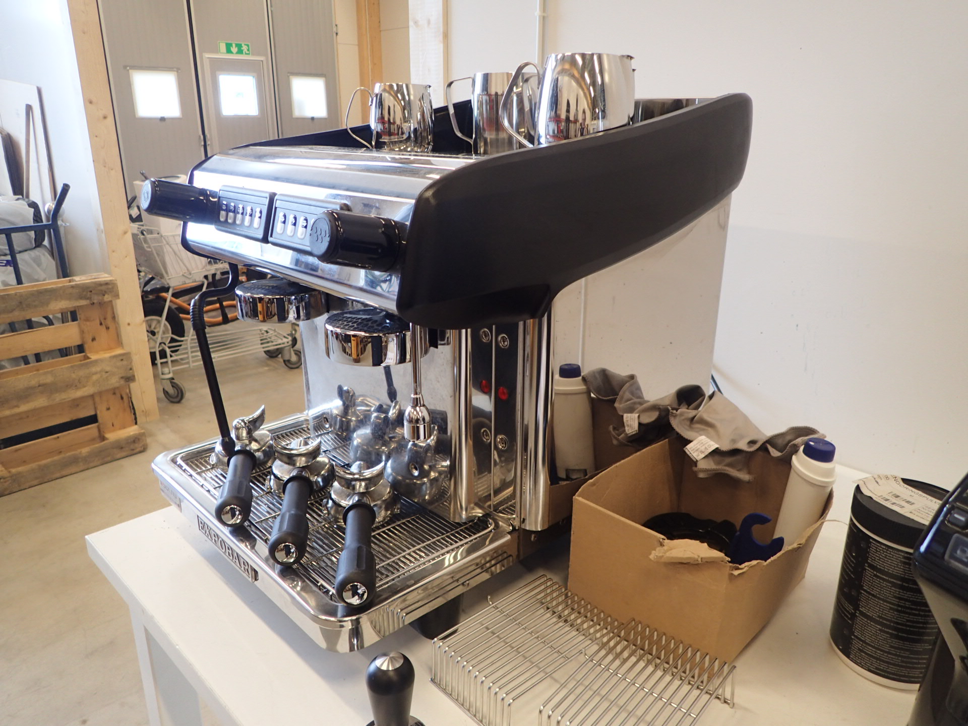 Espresso maskin inkl kaffekvarn Auktioner online Nätauktioner