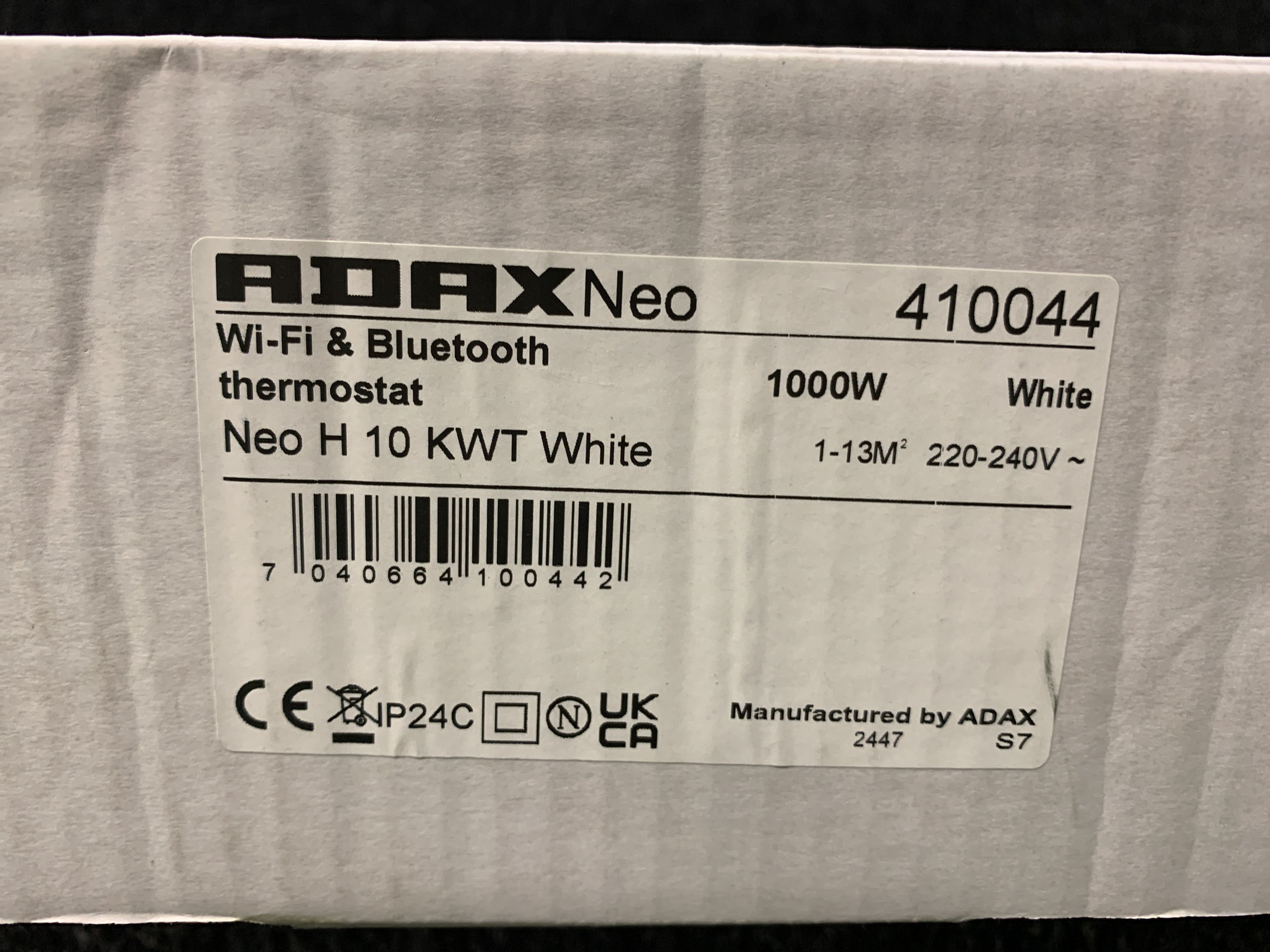 Panel element Adax Neo WiFi 1000W (white) - PS Auction - We value the ...