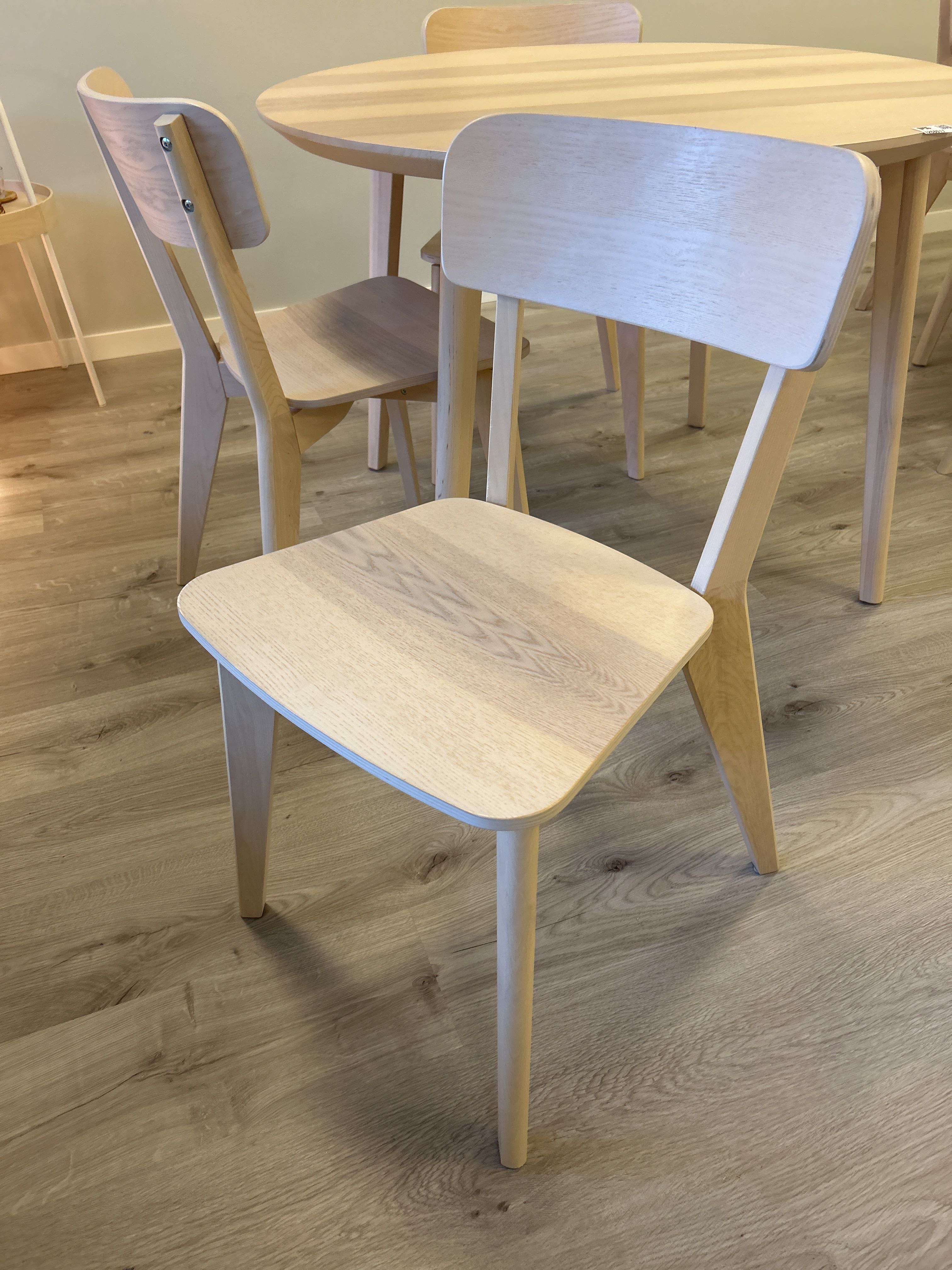 Dining table with three chairs IKEA LISABO - PS Auction - We value 