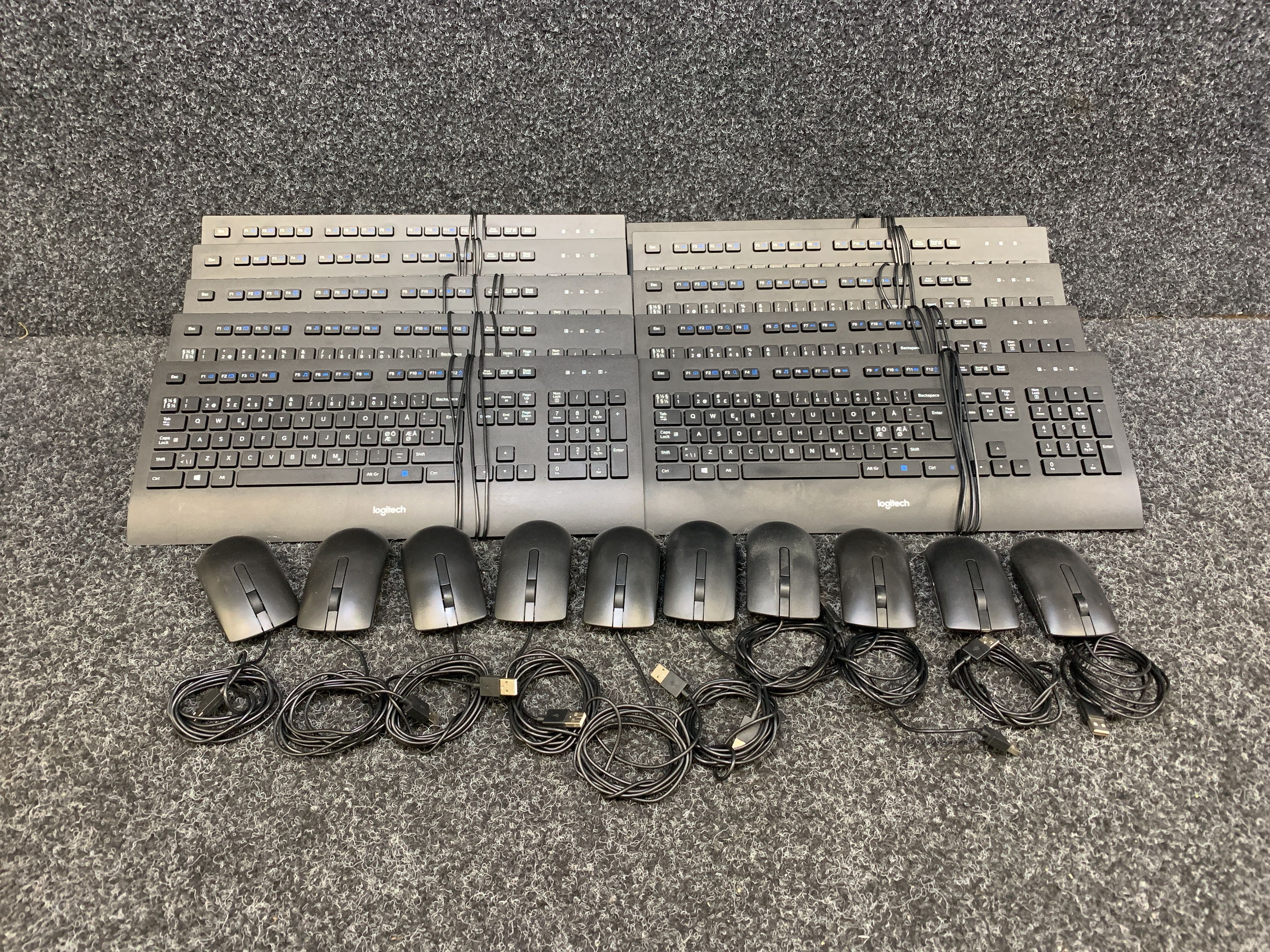 10 keyboards and mice, Logitech & Dell - PS Auction - We value the ...
