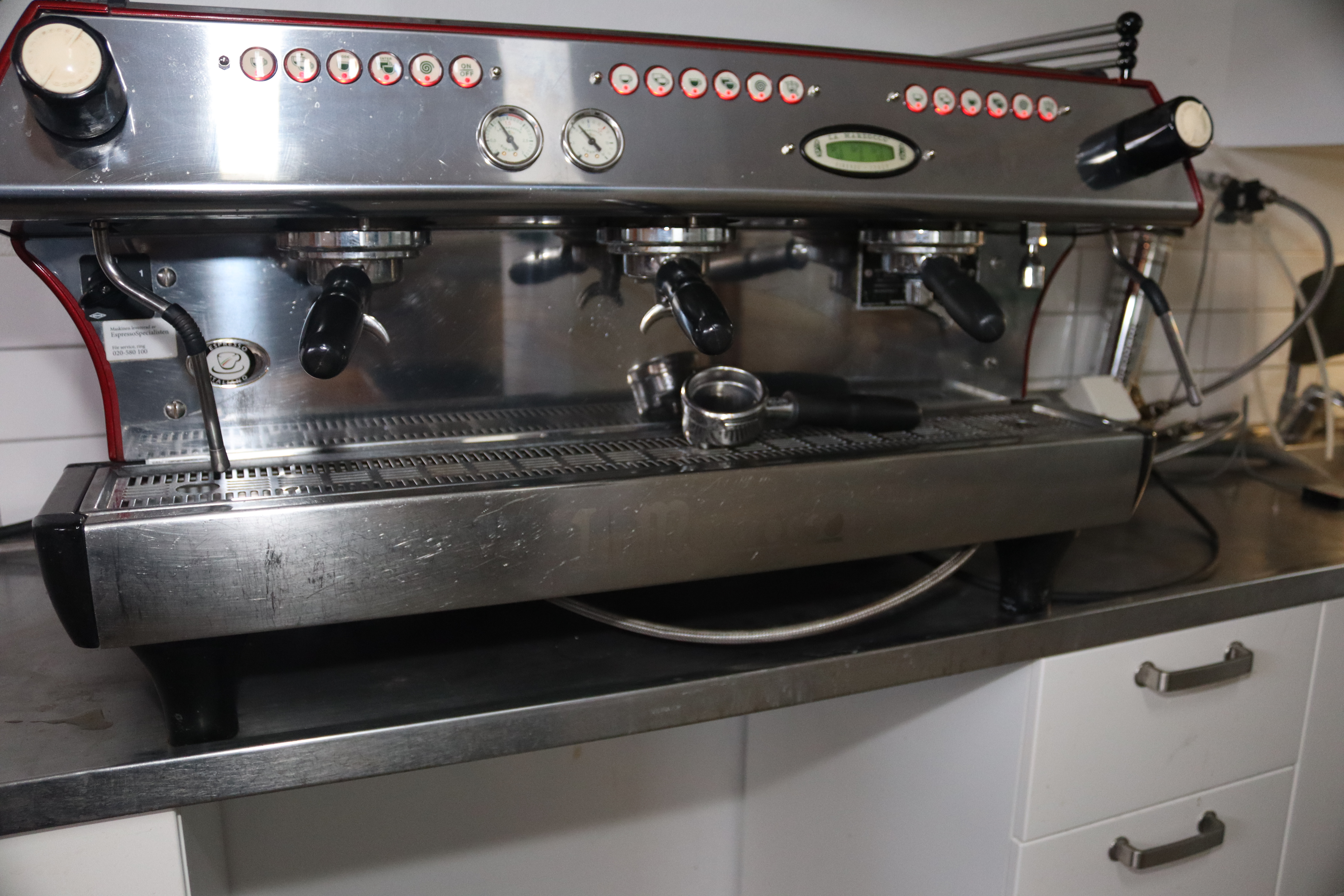 未使用☆カスタムカラー La Marzocco マルゾッコ タンパー 58mm