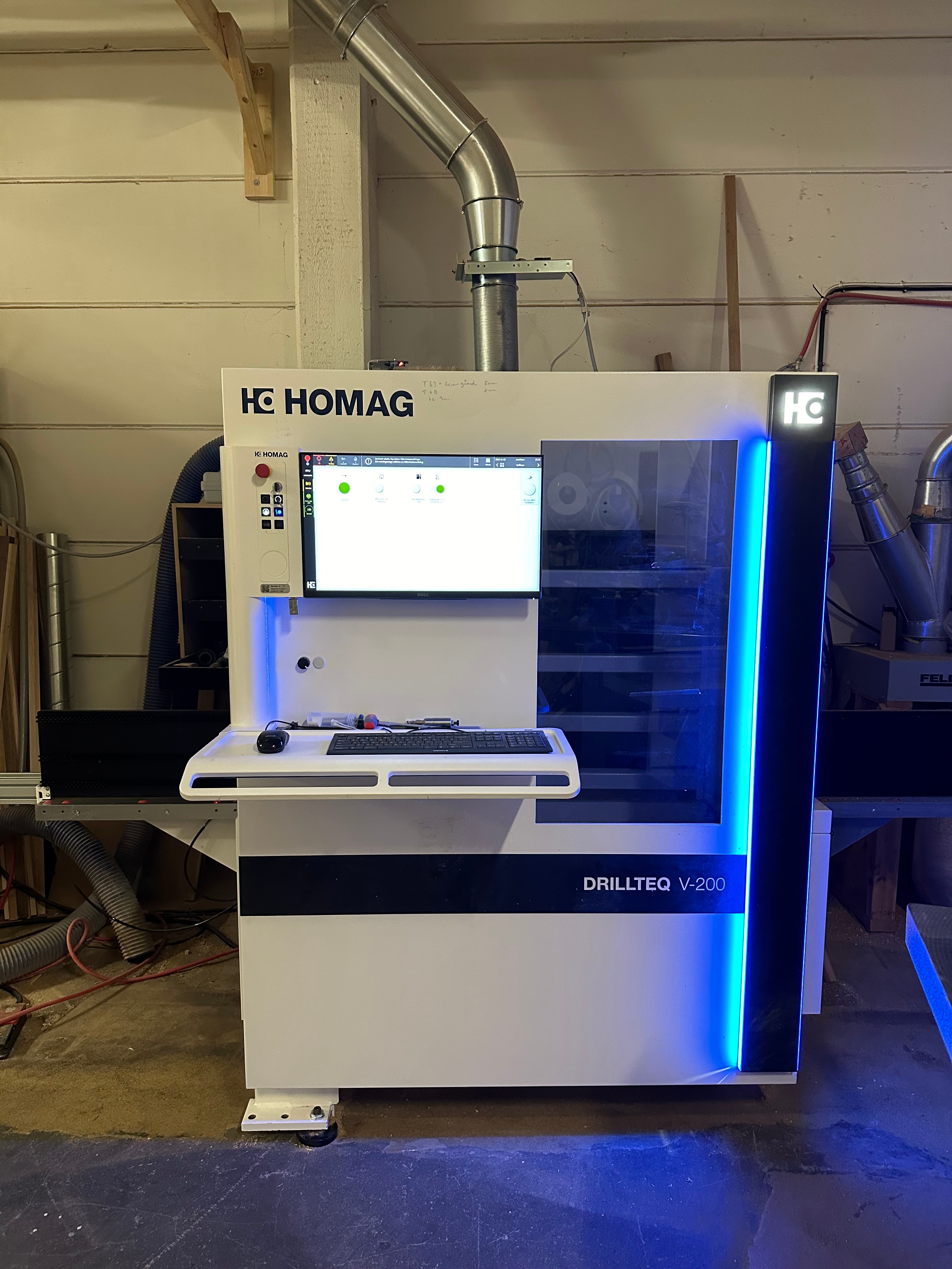 CNC machining center - Homag DRILLTEQ V-200 - PS Auction - We