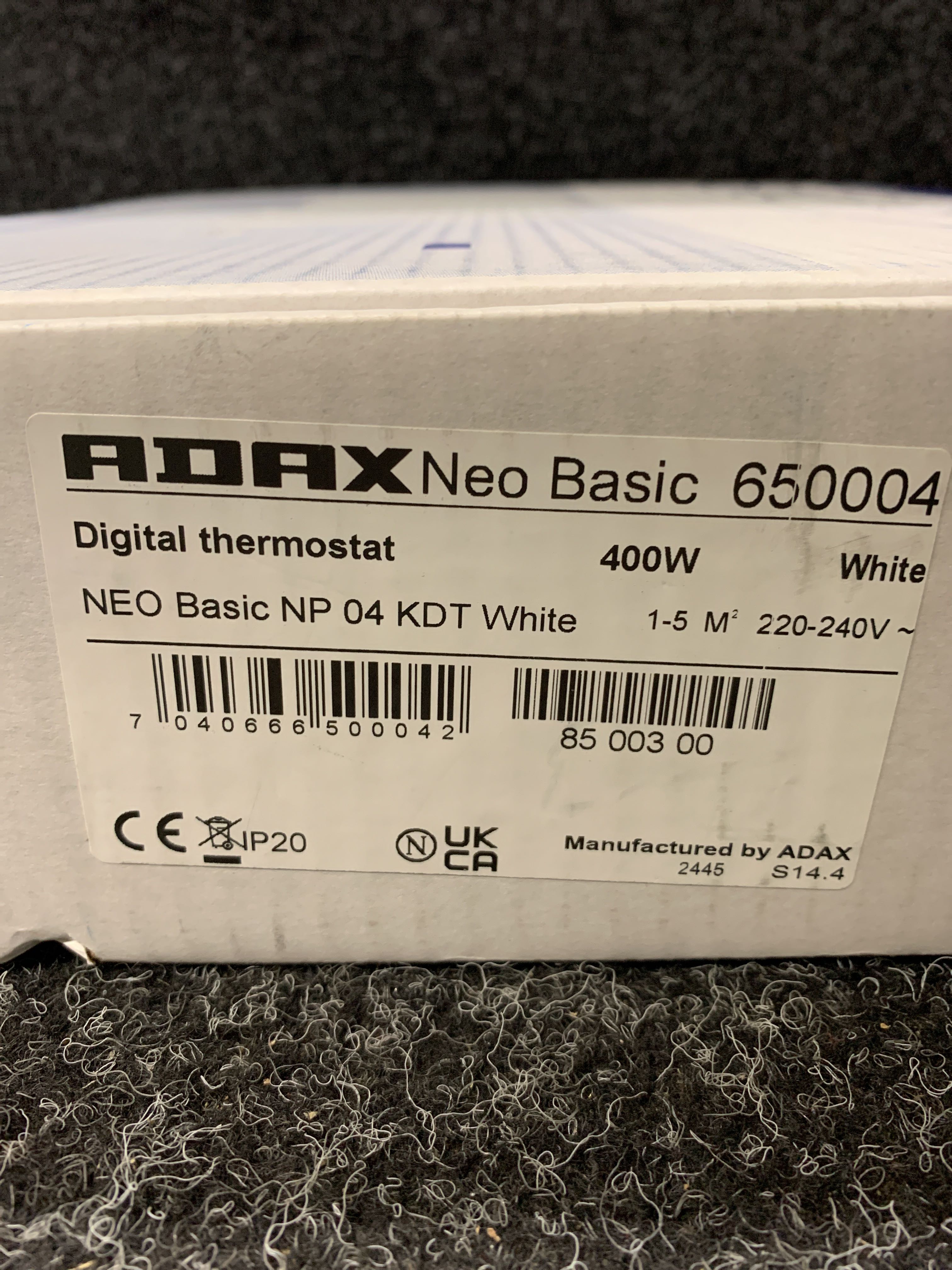 Panel element Adax Neo Basic 400W (white) - PS Auction - We value the ...