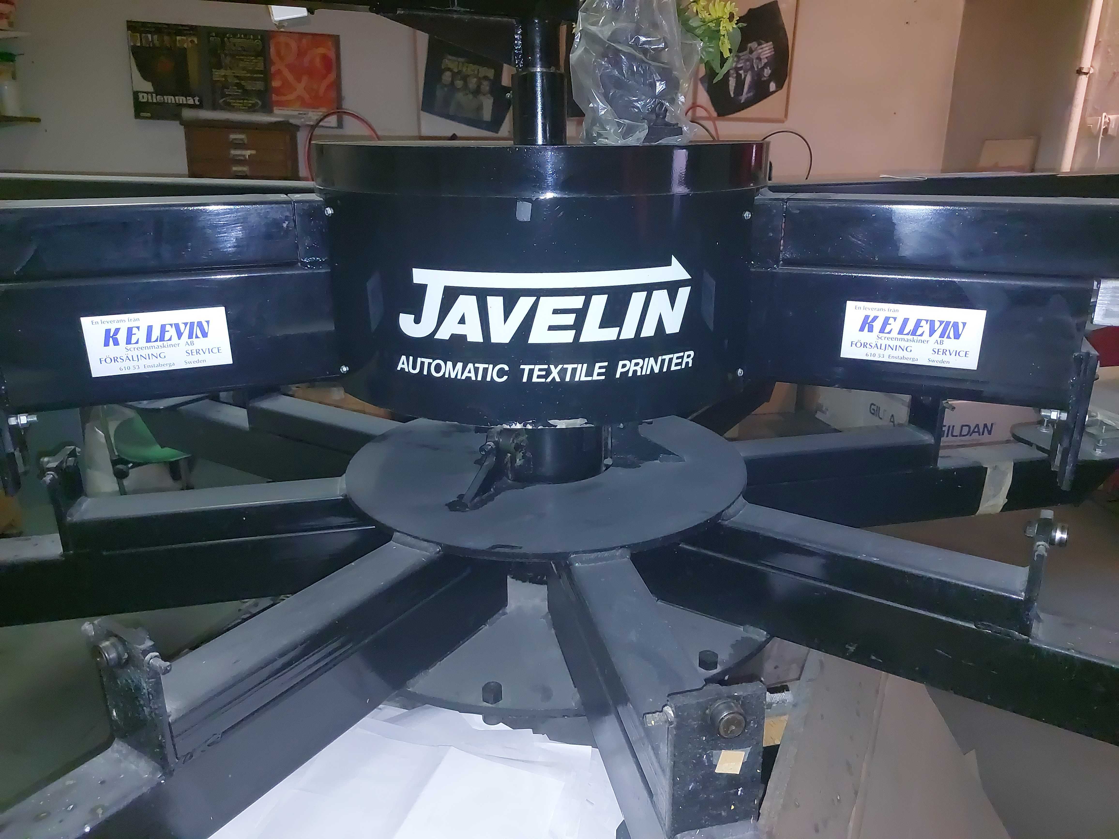 Screen Printer 6 Colors Javelin Pro Series 95 (Air) PS Auction We