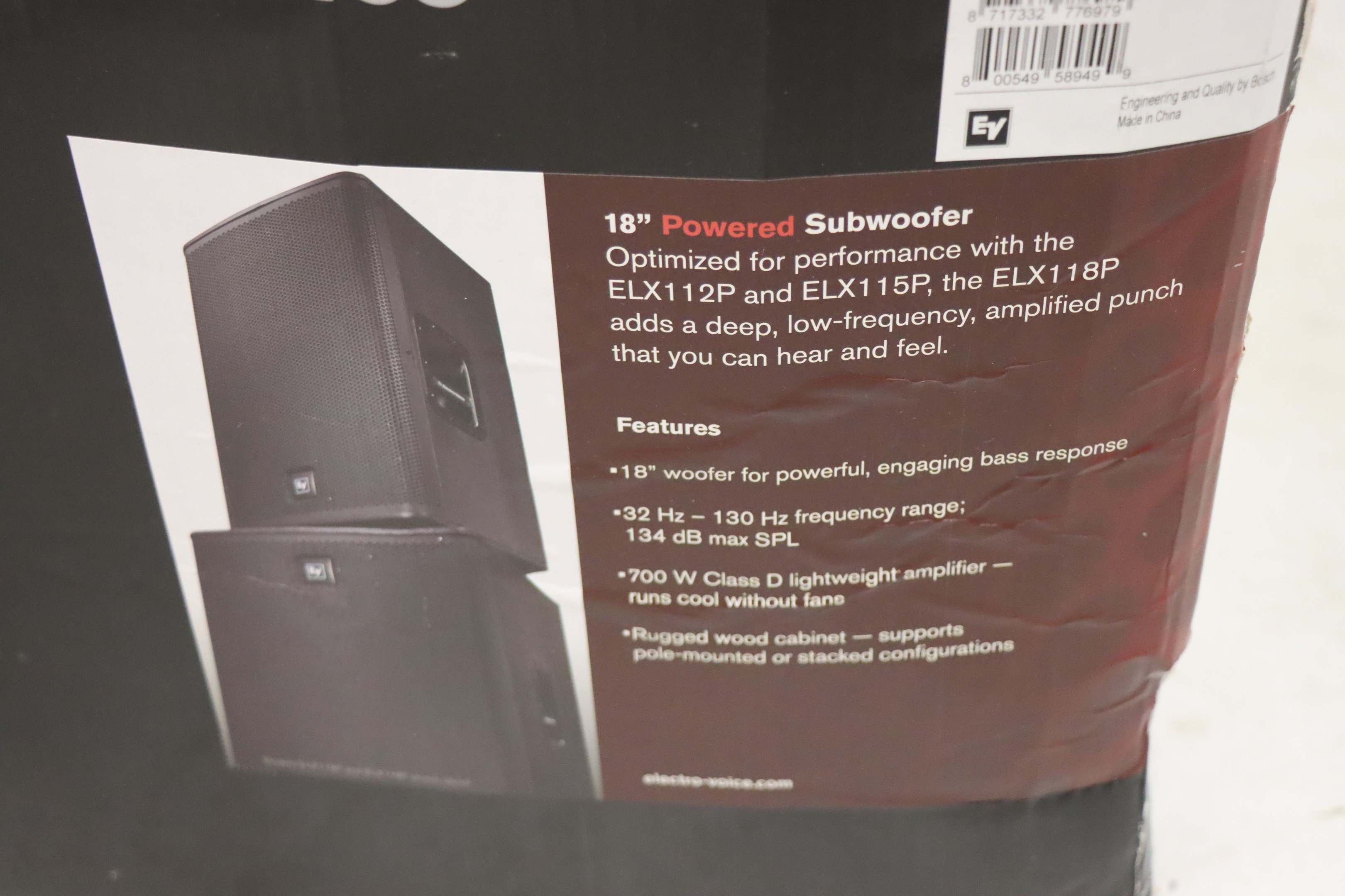 Subwoofer 18 ElectroVoice ELX118P Auktioner online Nätauktioner