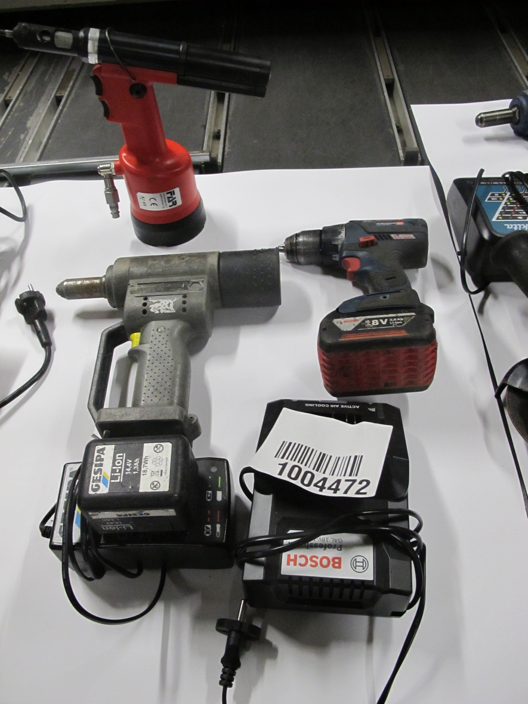 Drill, heat gun & pop rivet PS Auction We value the future