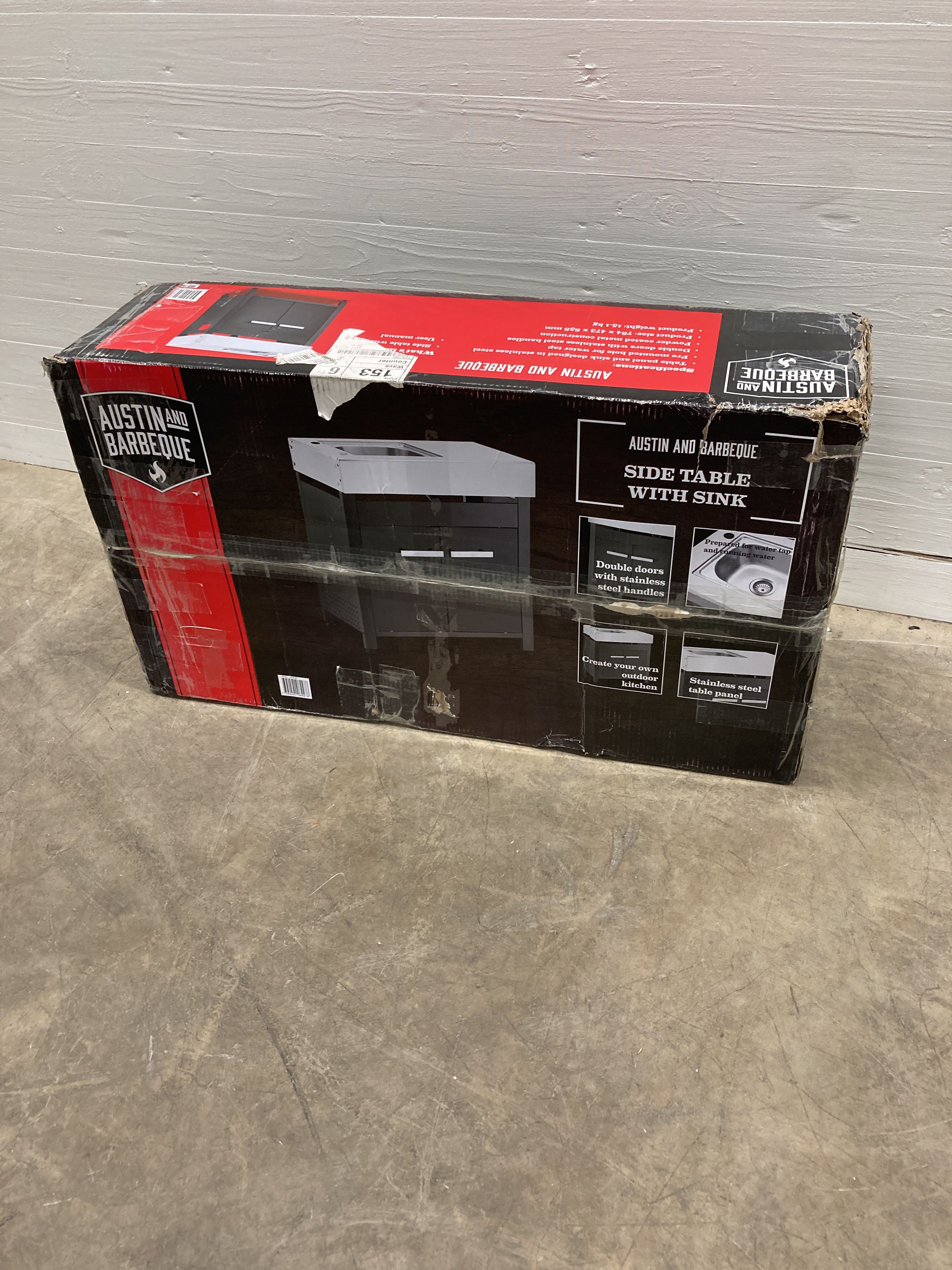 Sidobord Austin and Barbeque AABQ Side Table With Sink SS Auktioner