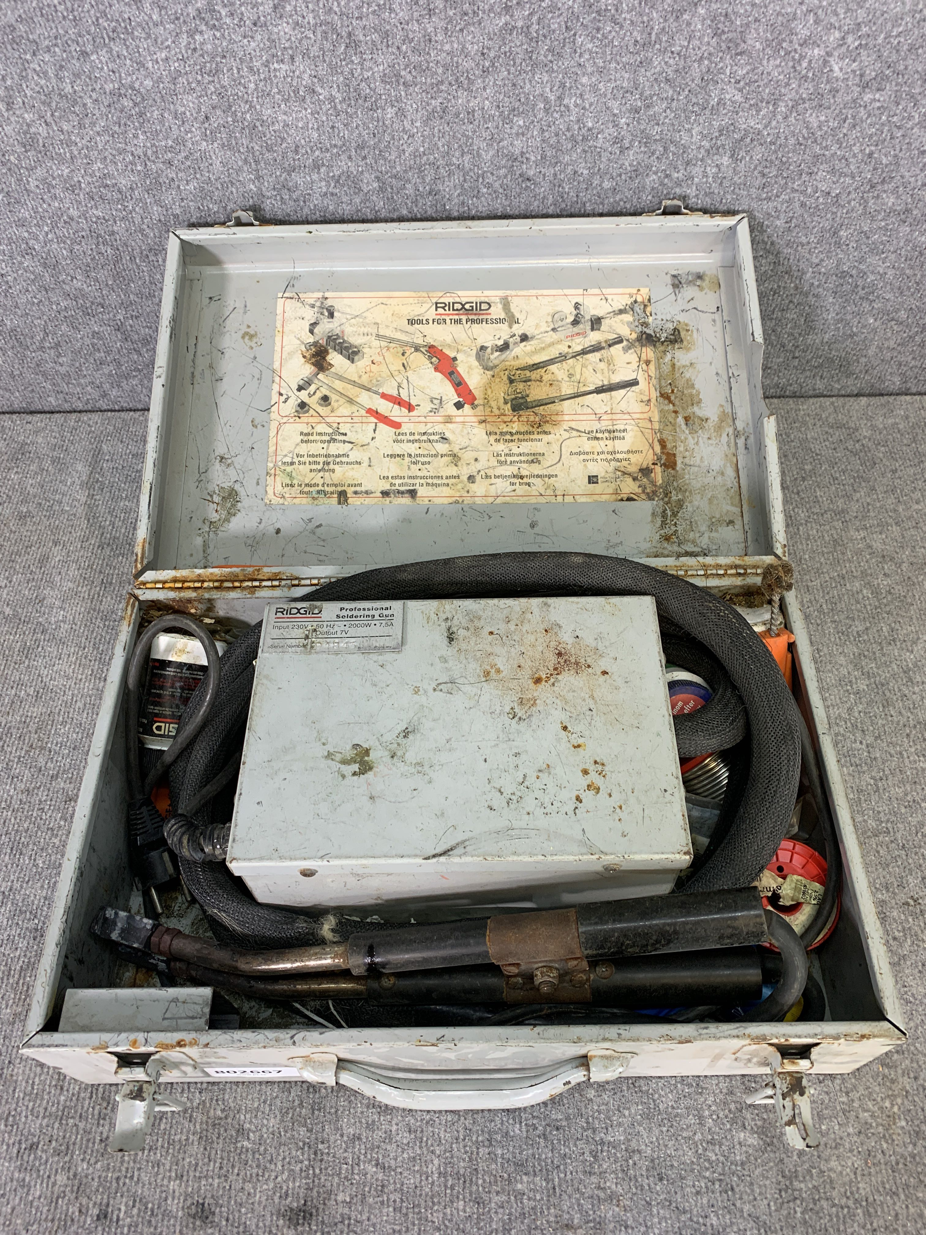 Ridgid Electric soldering gun PS Auction We value the future