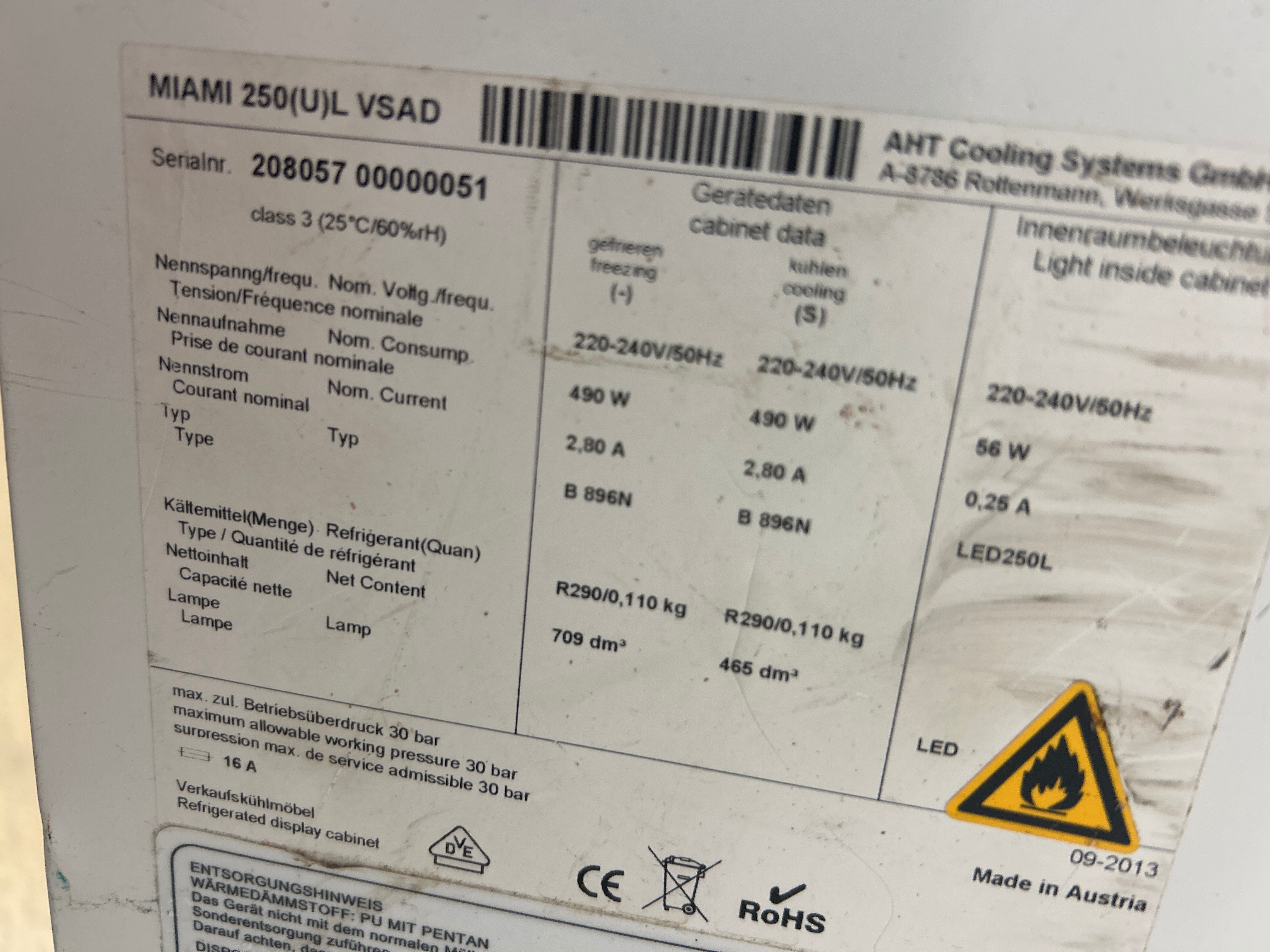 Freezer boxes 2 pcs - AHT MIAMI 250(U)L VSAD - PS Auction - We