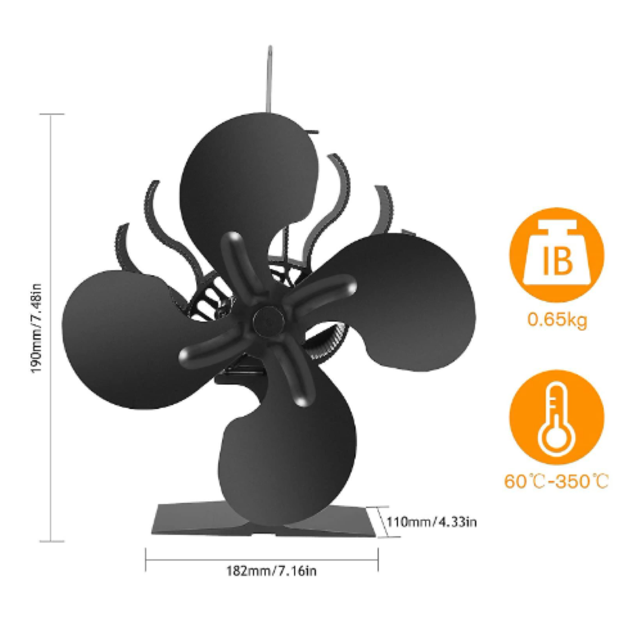 Stove fan 4-blade - PS Auction - We value the future - Largest in net  auctions