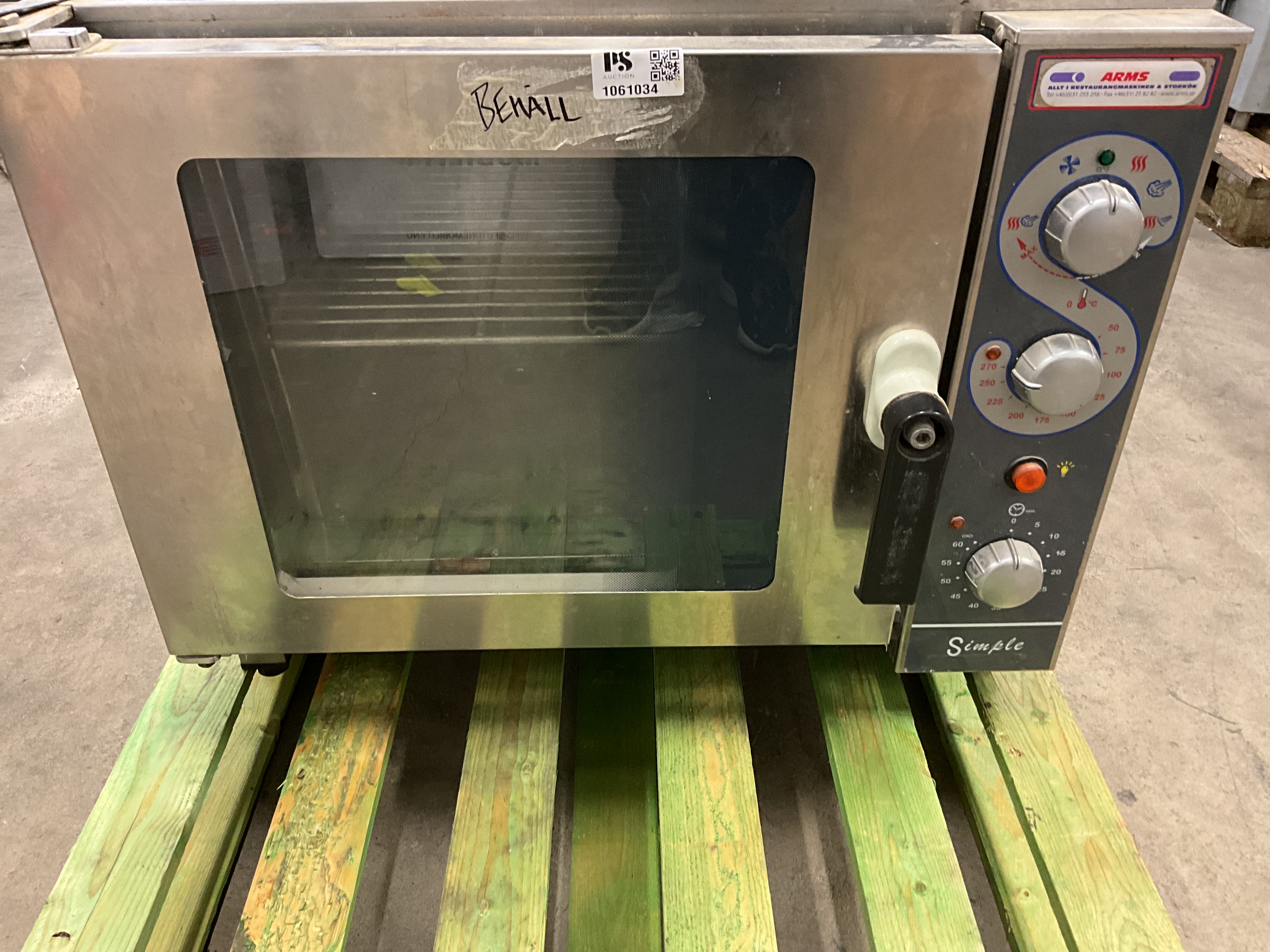 Convection oven Simple - PS Auction - We value the future - Largest in ...