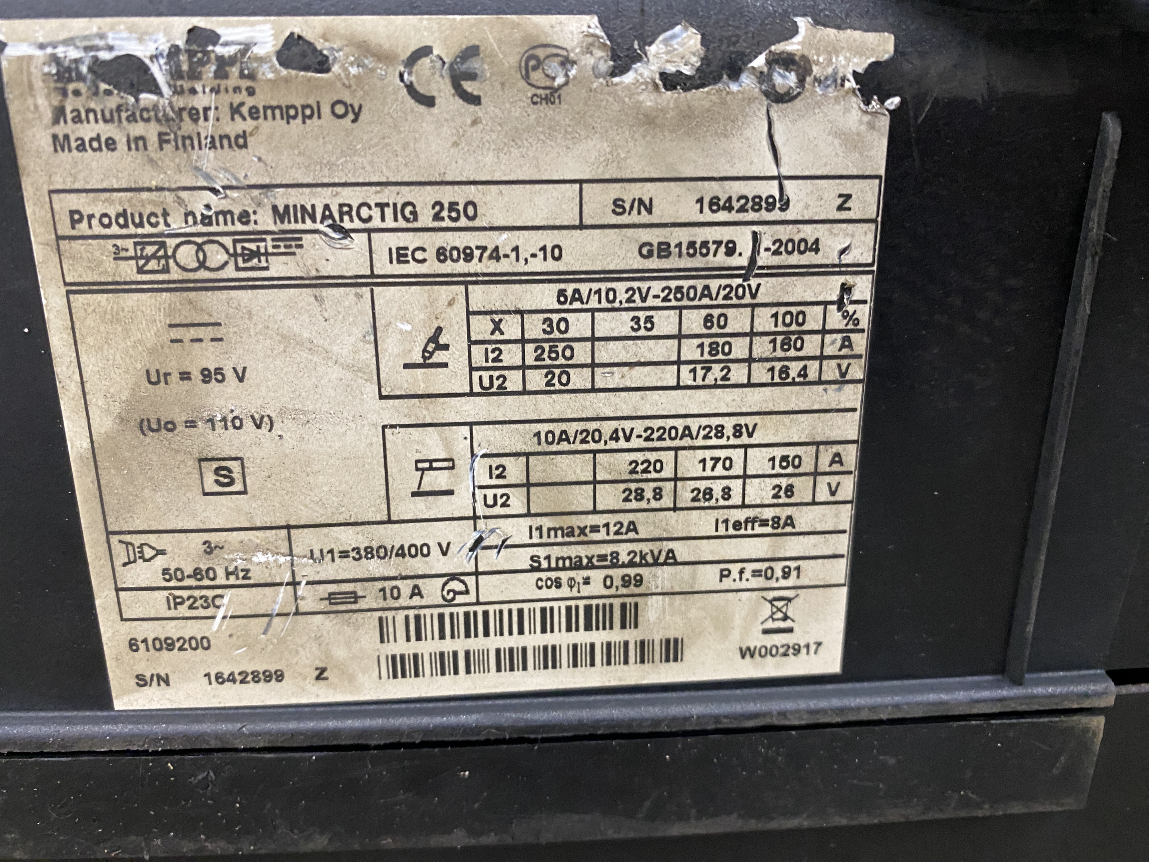 Tig welder Kemppi Minarctig 250 - PS Auction - We value the future
