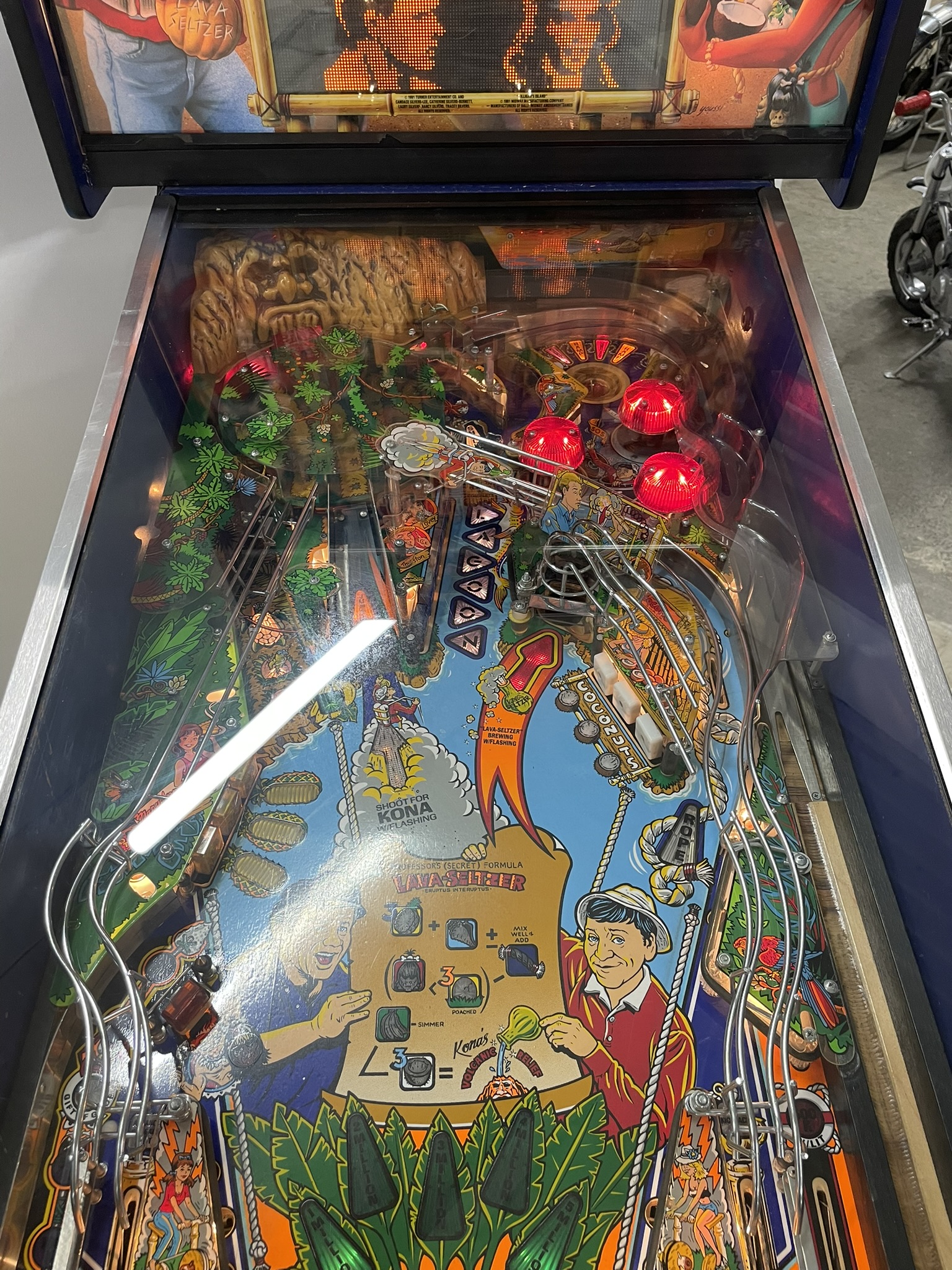 80s90sビンテージ復刻PinBallリバーシブルスカジャン 戦闘機 Pinball – Bally Gilligan's Island (1991) - PS Auction - We