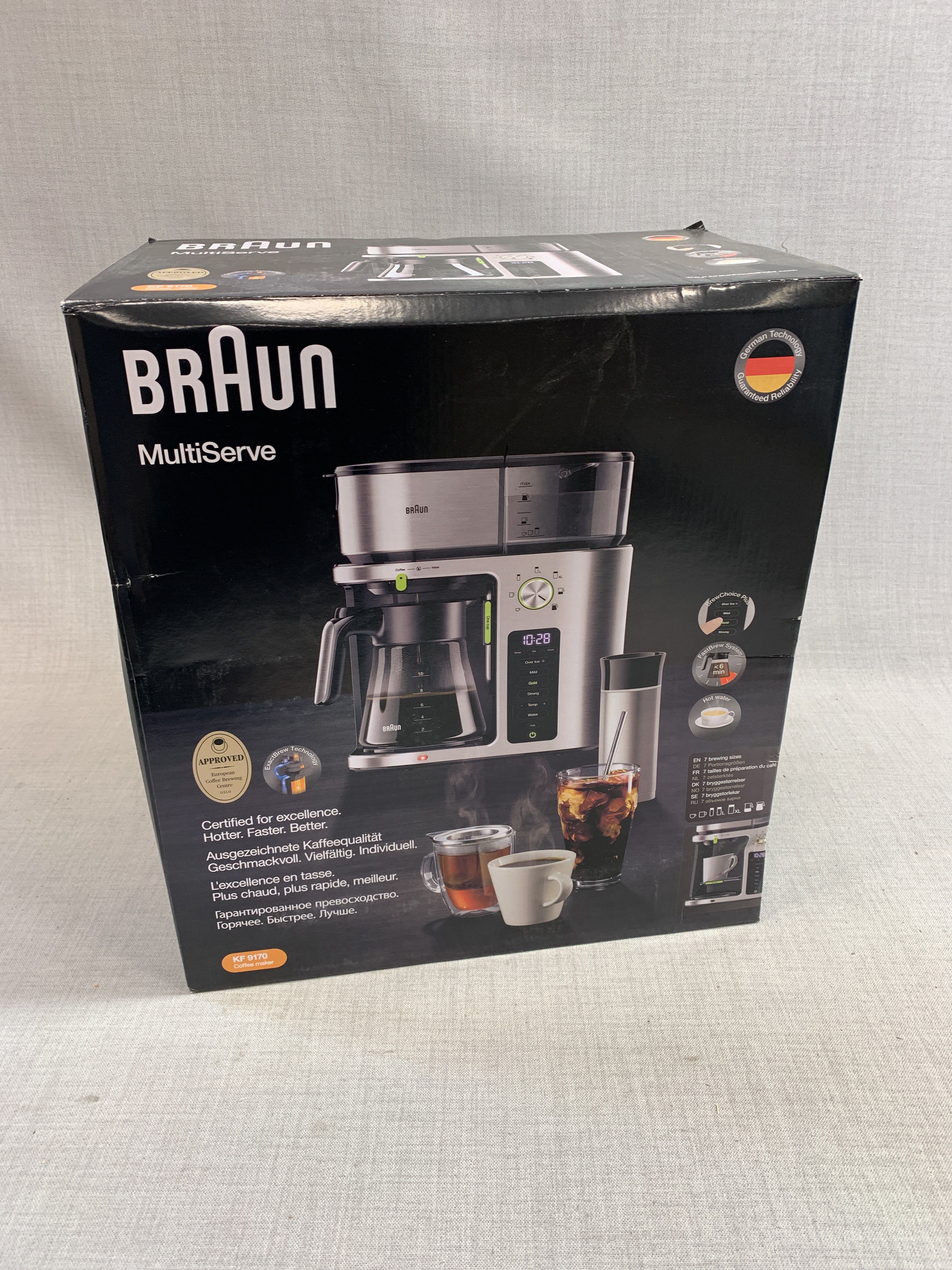 Coffee maker Braun MultiServe Coffee Machine + Hot Water KF9170SI PS
