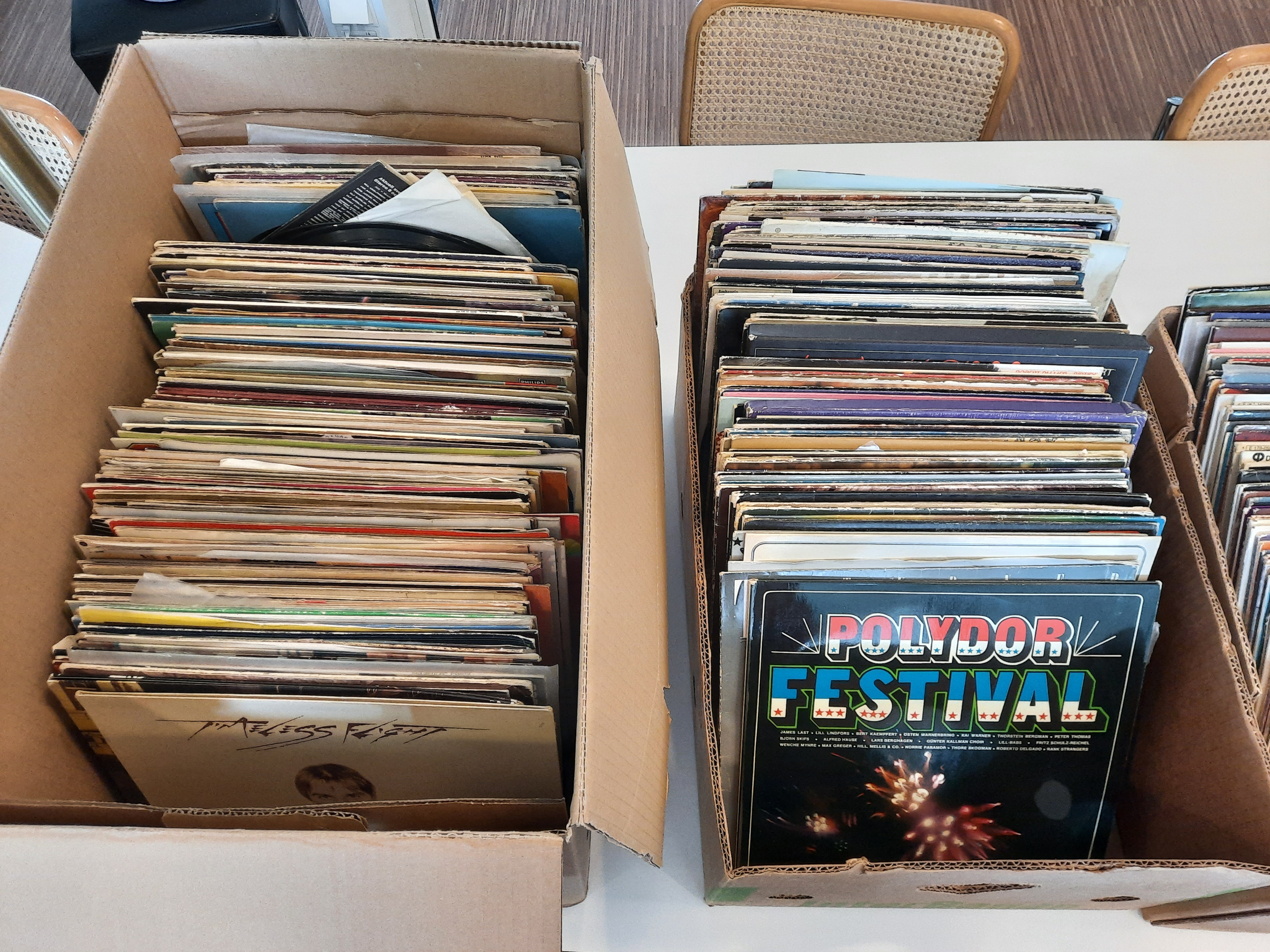 Collection with vinyl records mainly from the 70s and early 80s - PS ...