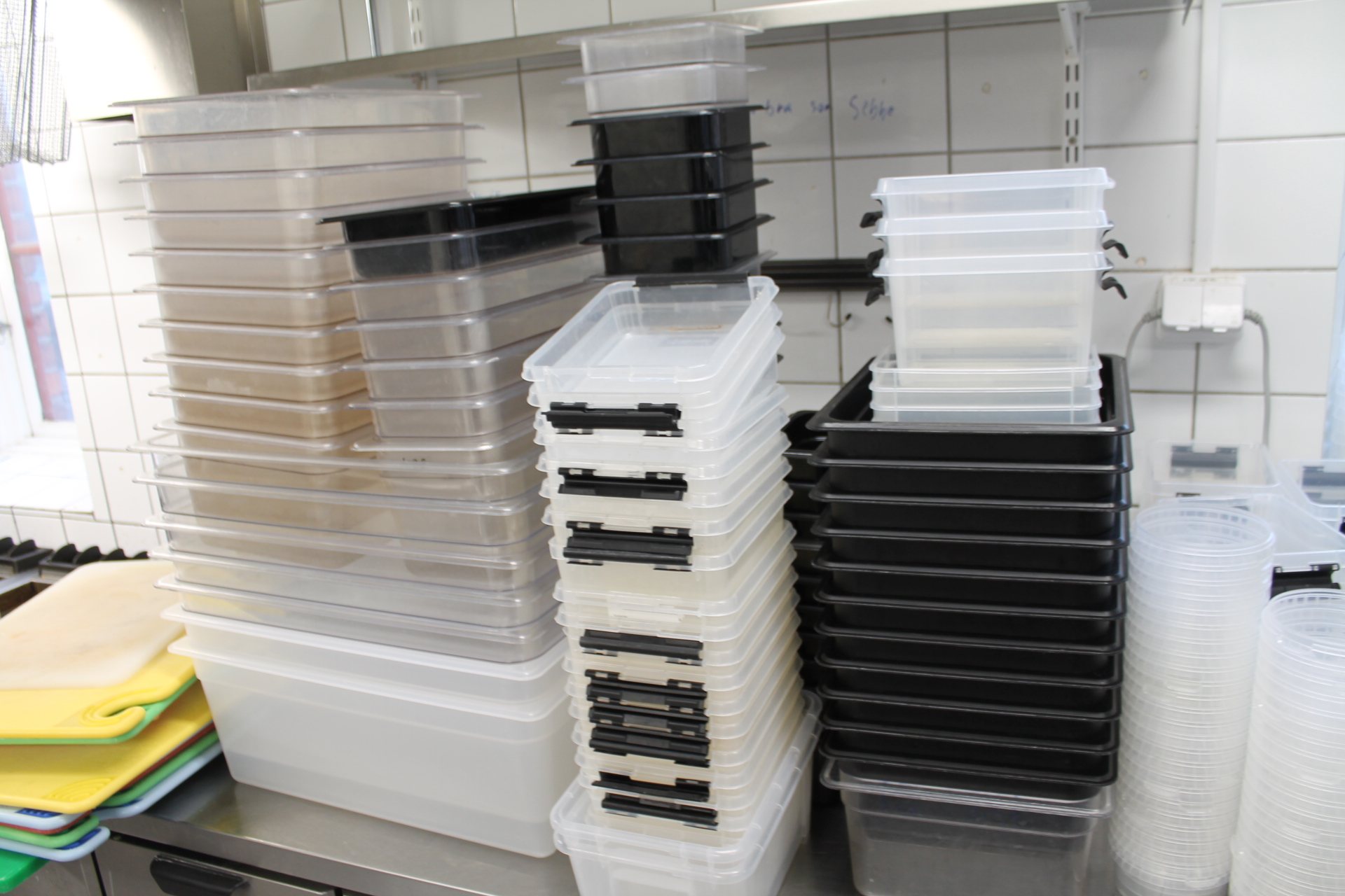 Plastic boxes, cutting boards, etc PS Auction We value the future