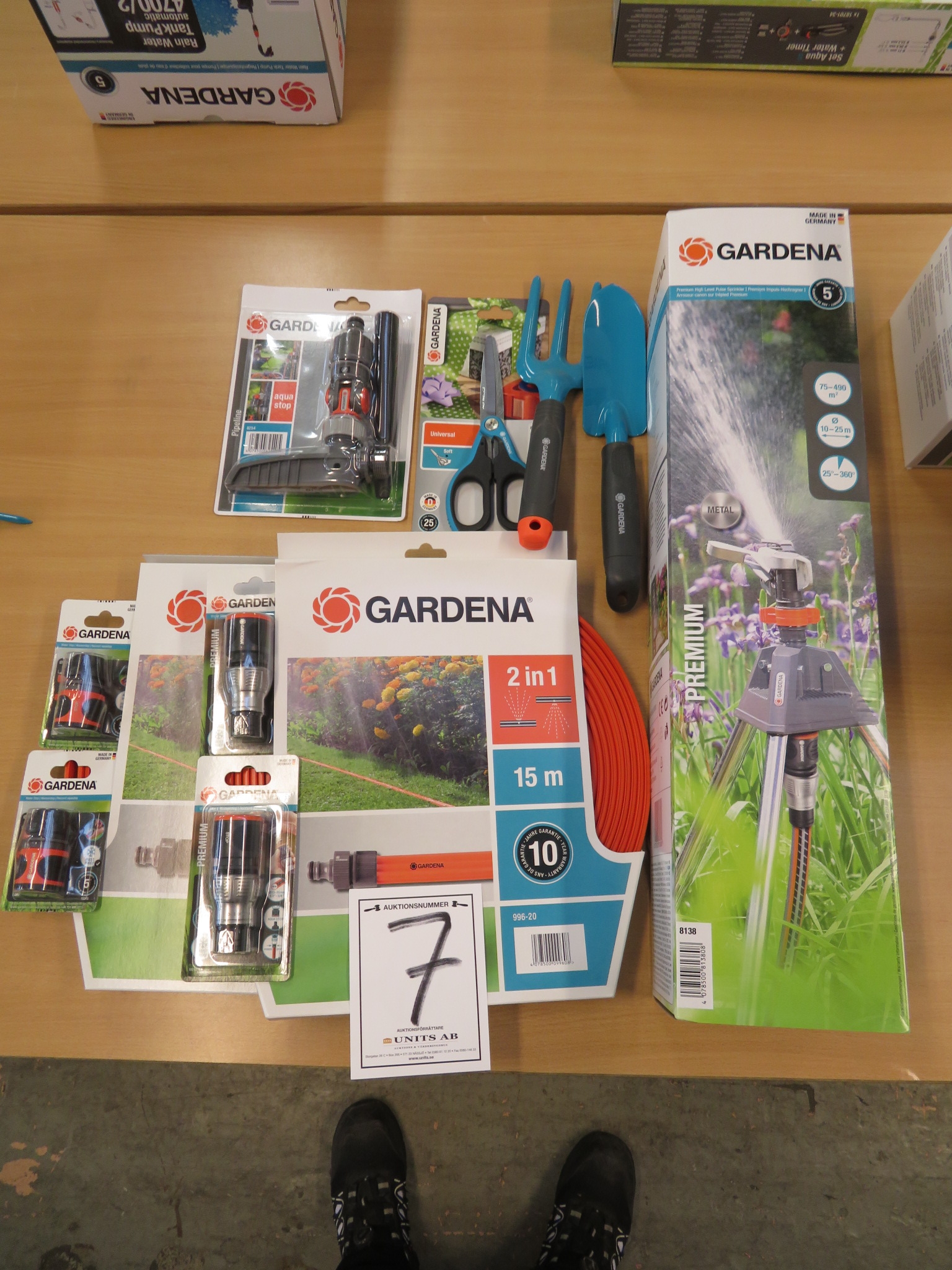 Gardena bevattningsslang, Gardena vattenspridare, Gardena aqua stop mm