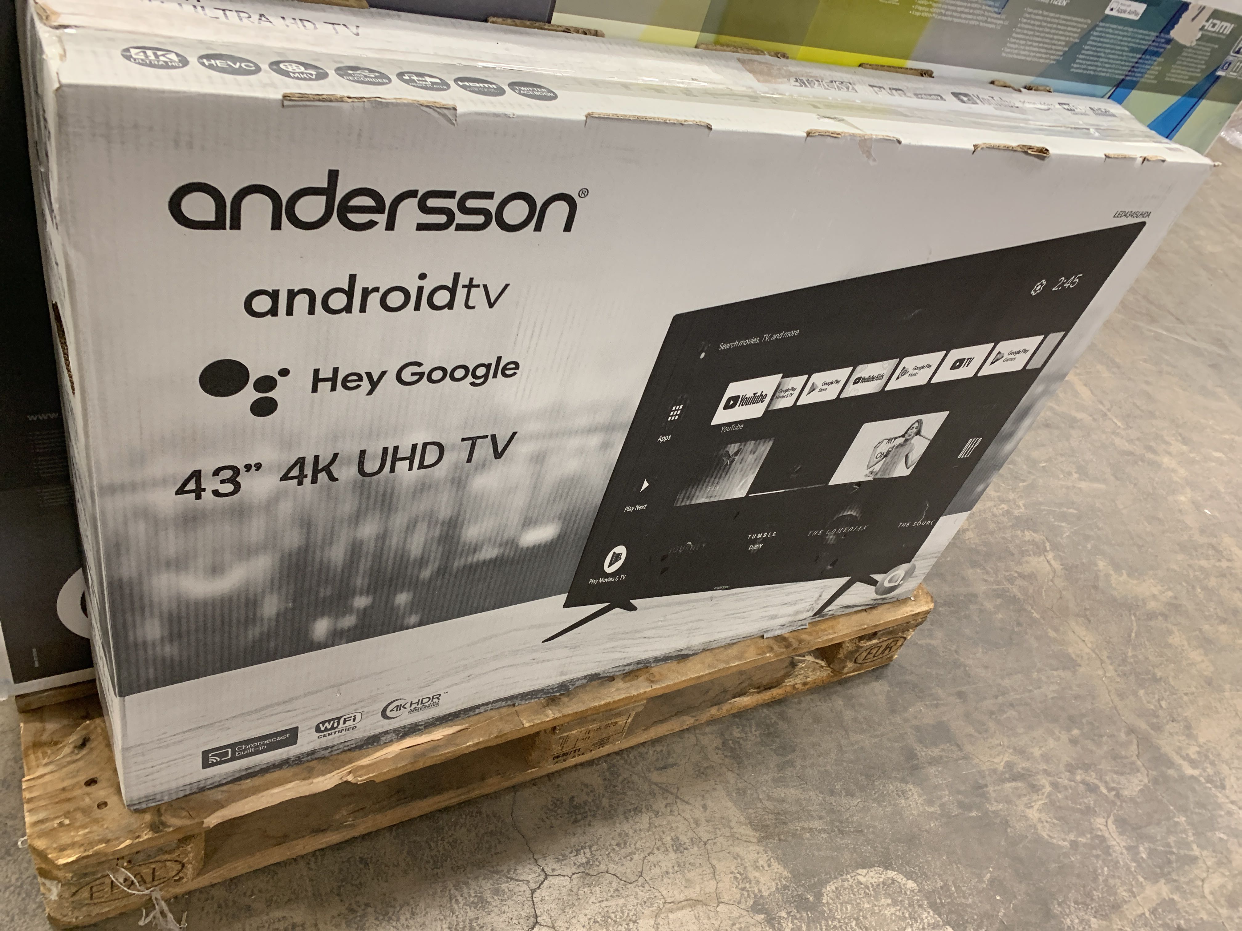 TV Andersson 43" LED4345UHDA "4K SmartTV med inbyggd ChromeCast