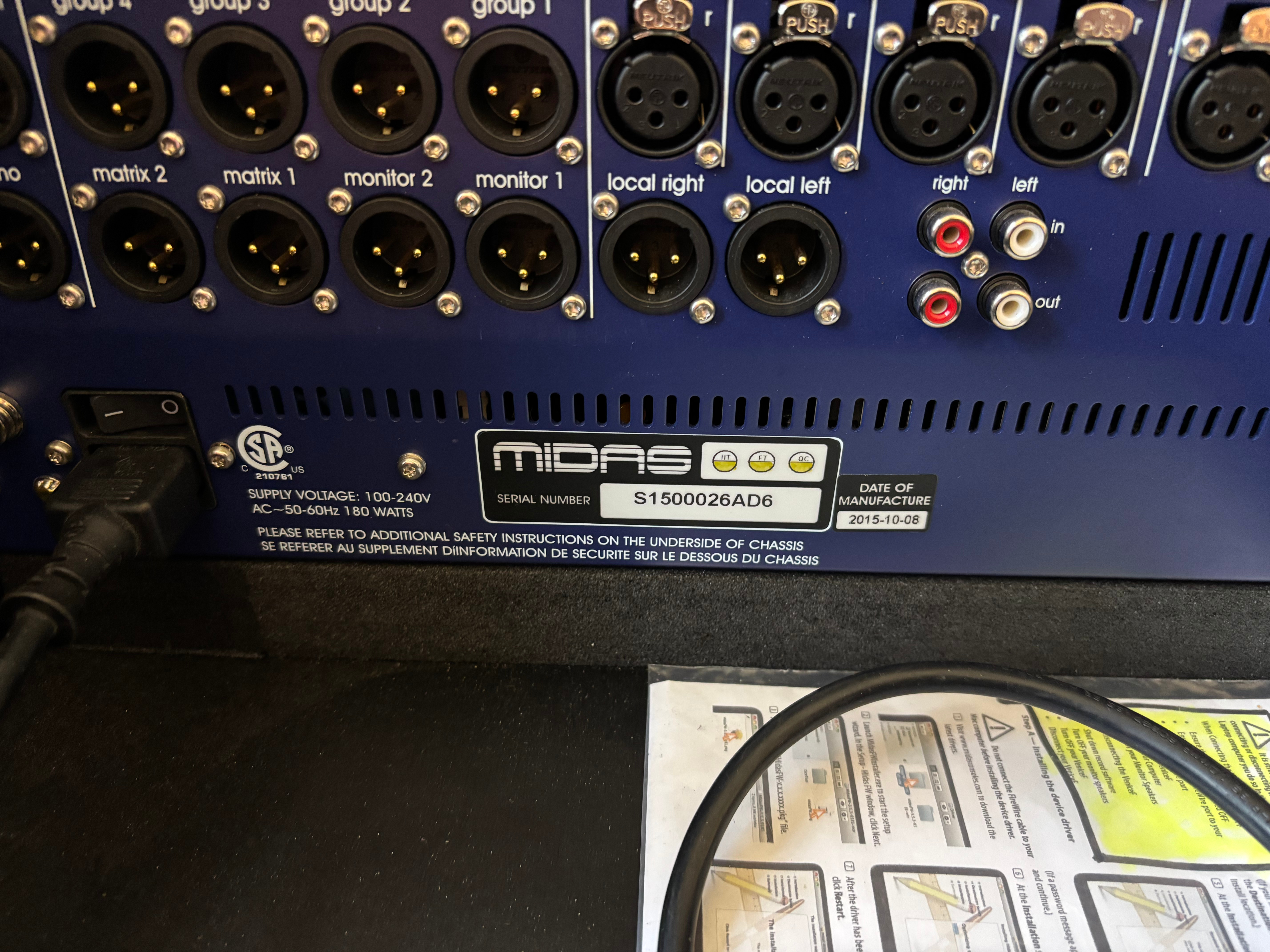Analogue mixing console – Midas Venice F32 - PS Auction - We value