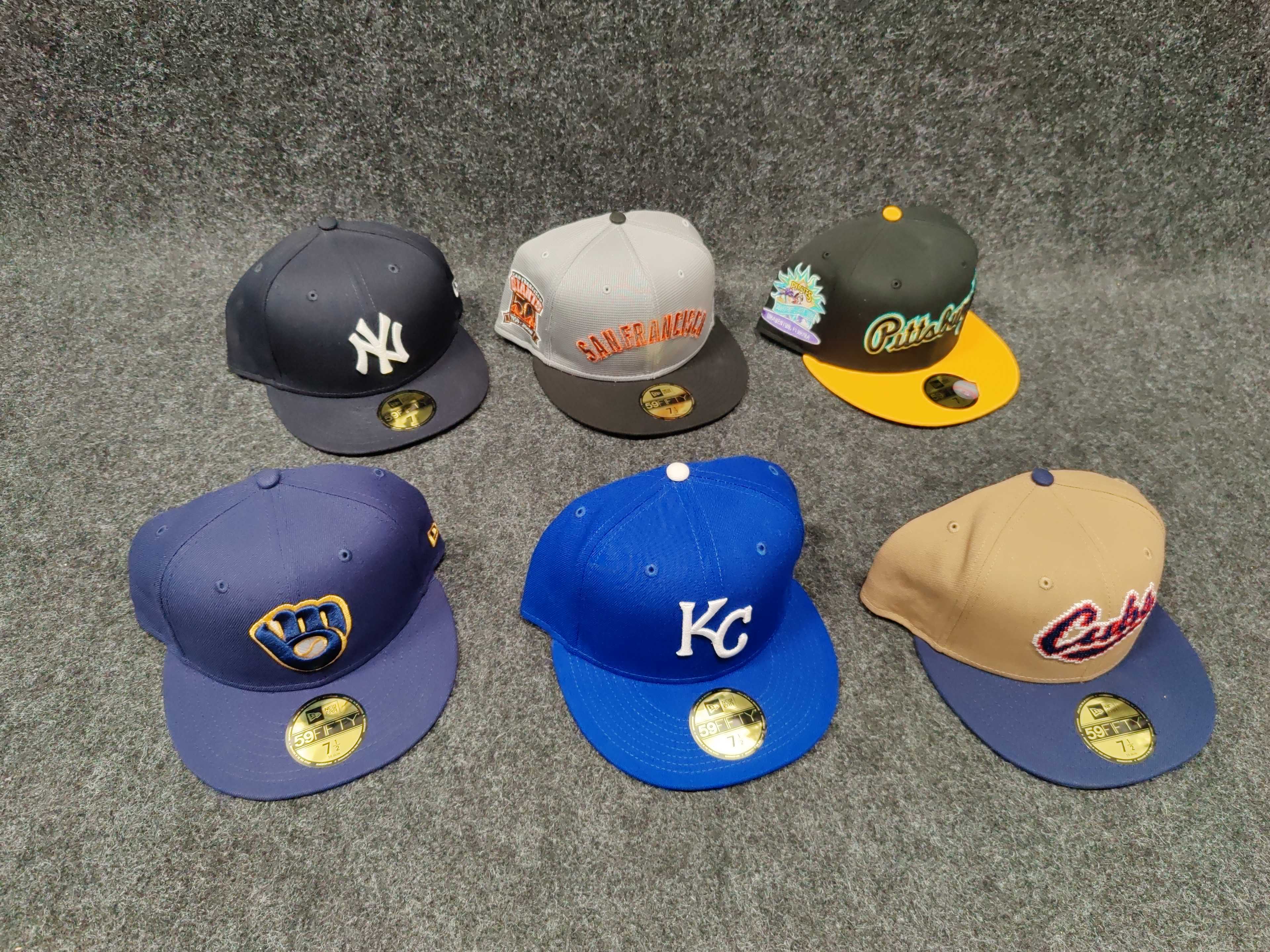 6 st Kepsar New Era, strl 7 1/2 (59,6 cm) - Auktioner online ...