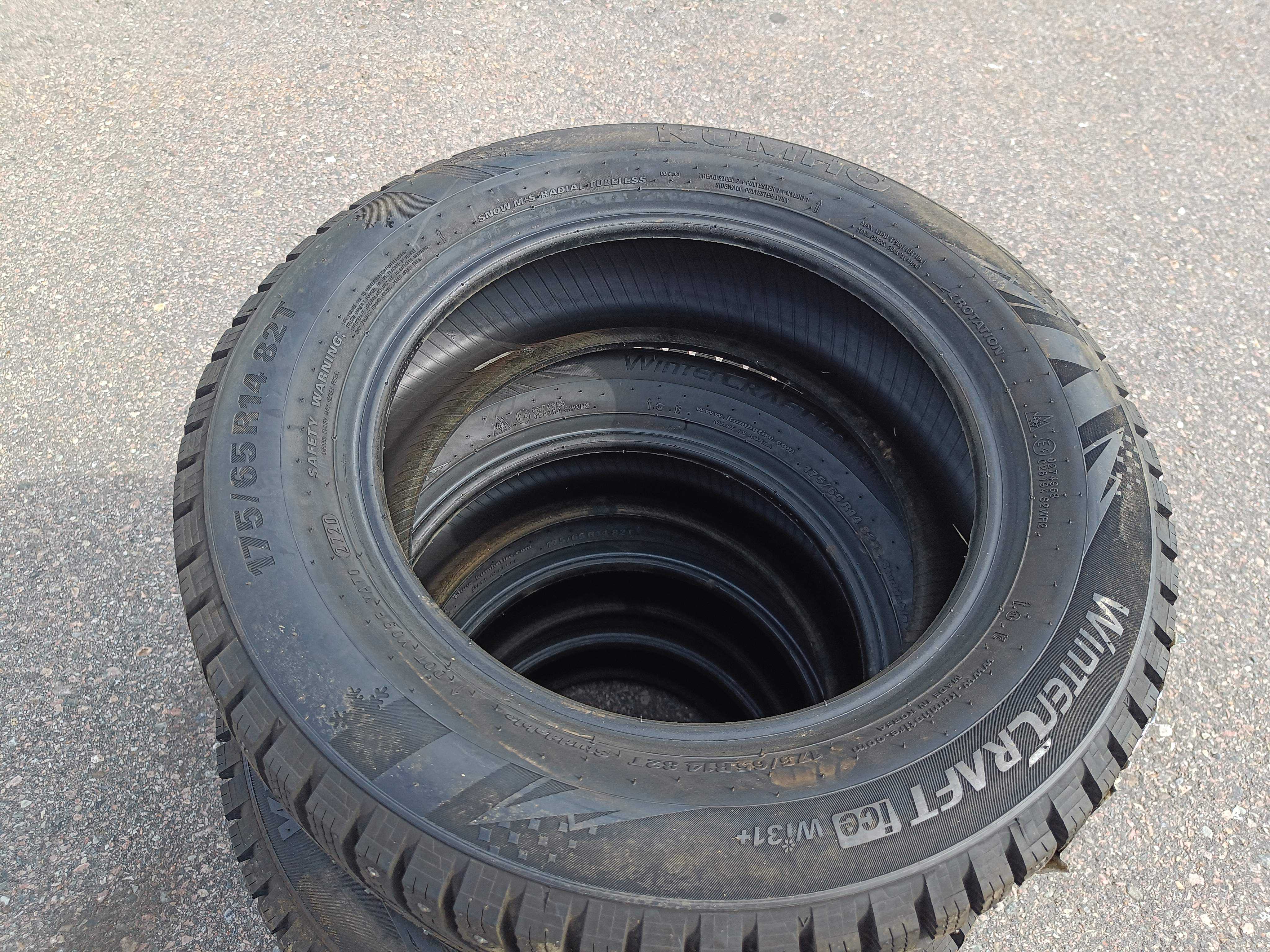 Winter tires Kumho WinterCraft Ice 175/65R14 - New - PS Auction