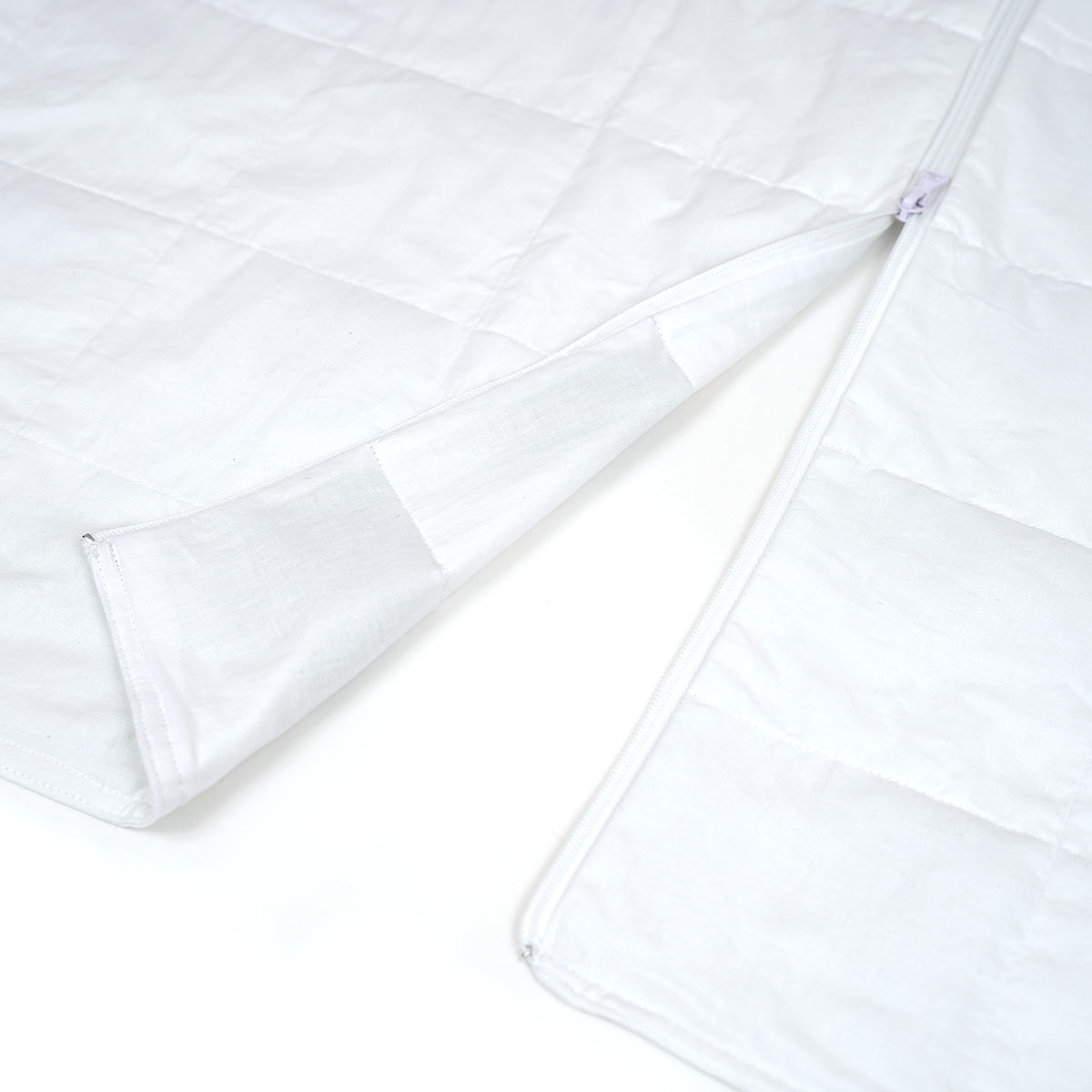 King Size Weighted Blanket for Double Bed White Cotton 10 kg PS