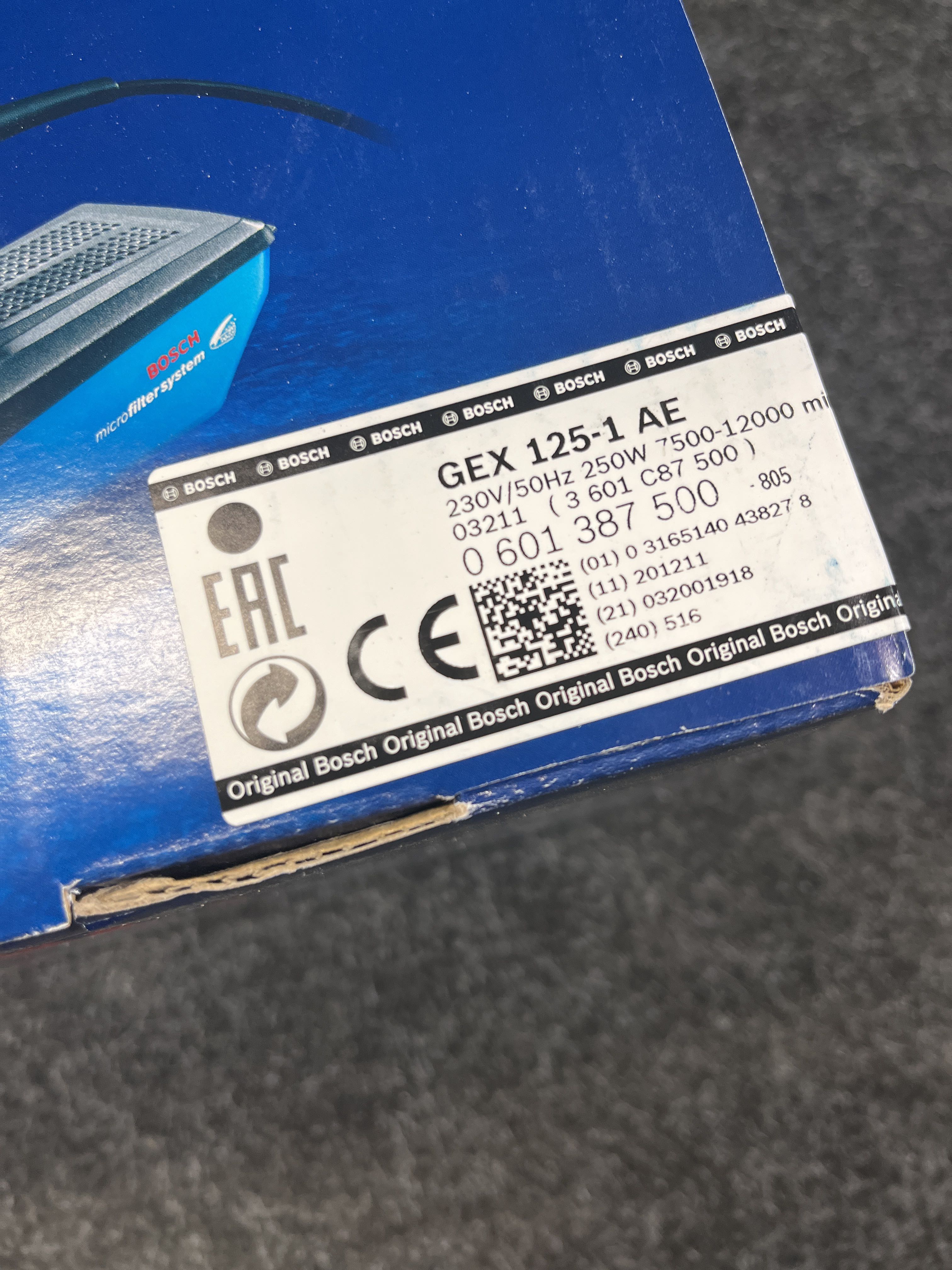 Eccentric grinder Bosch GEX 125-1 AE - PS Auction - We value the future ...
