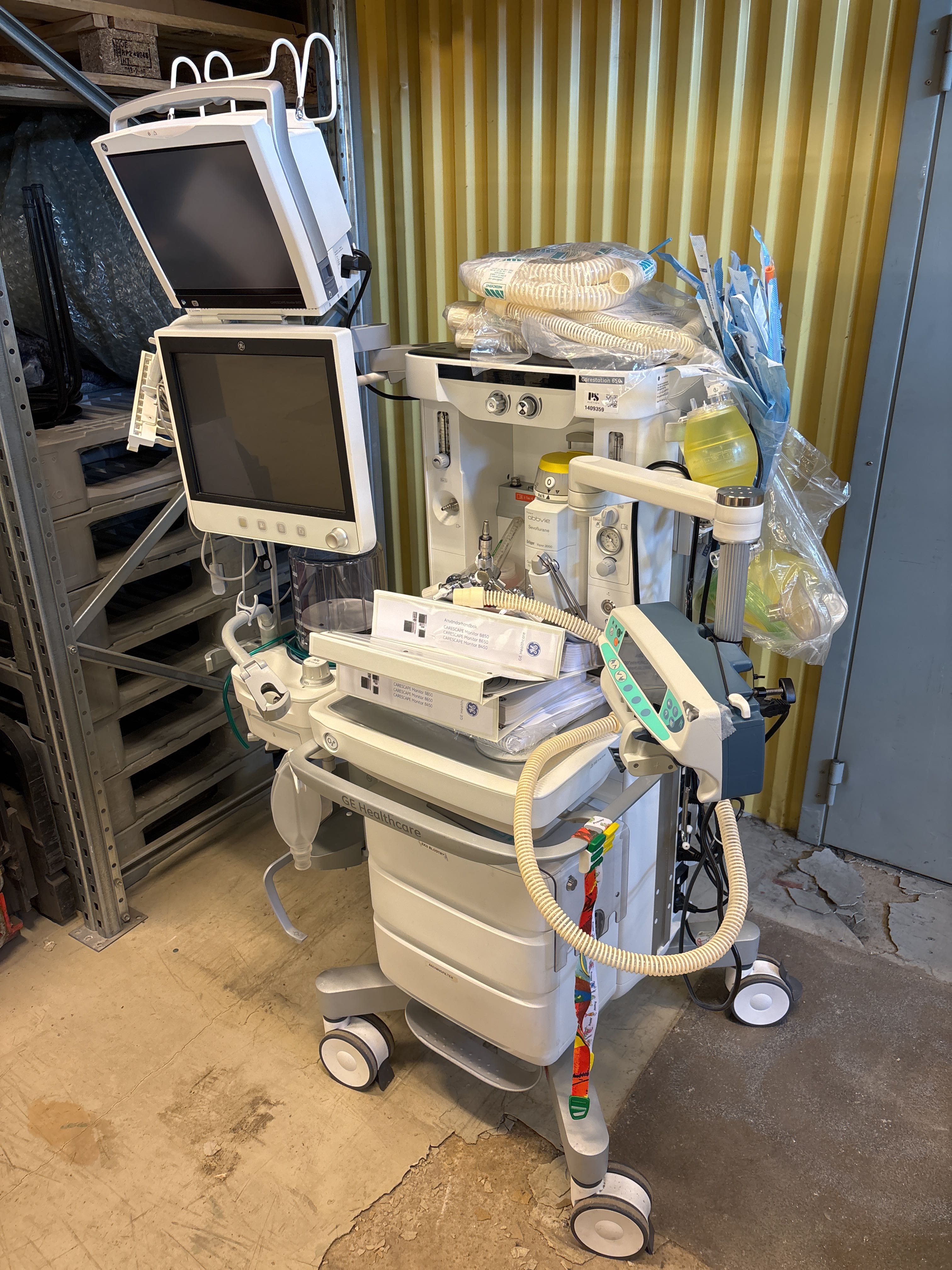 Anestesi-leveransenhet med tillbehör - GE Healthcare Carestation 650 A1 ...