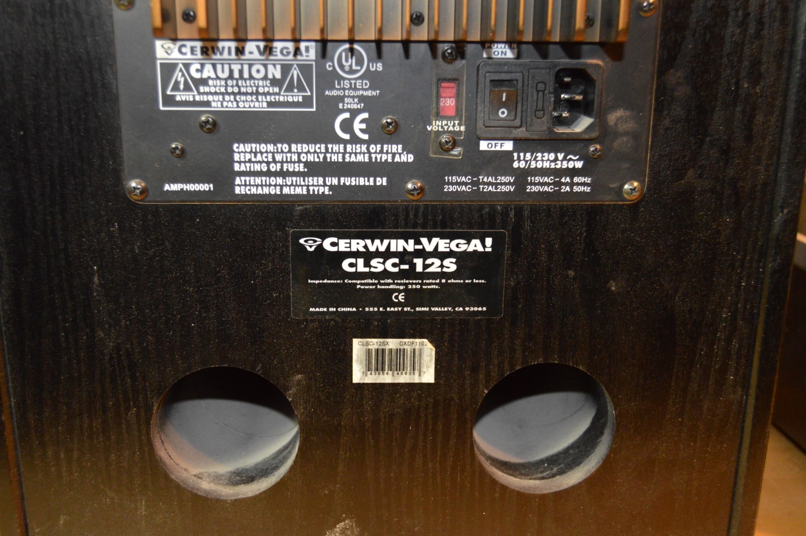 clsc 12s cerwin vega