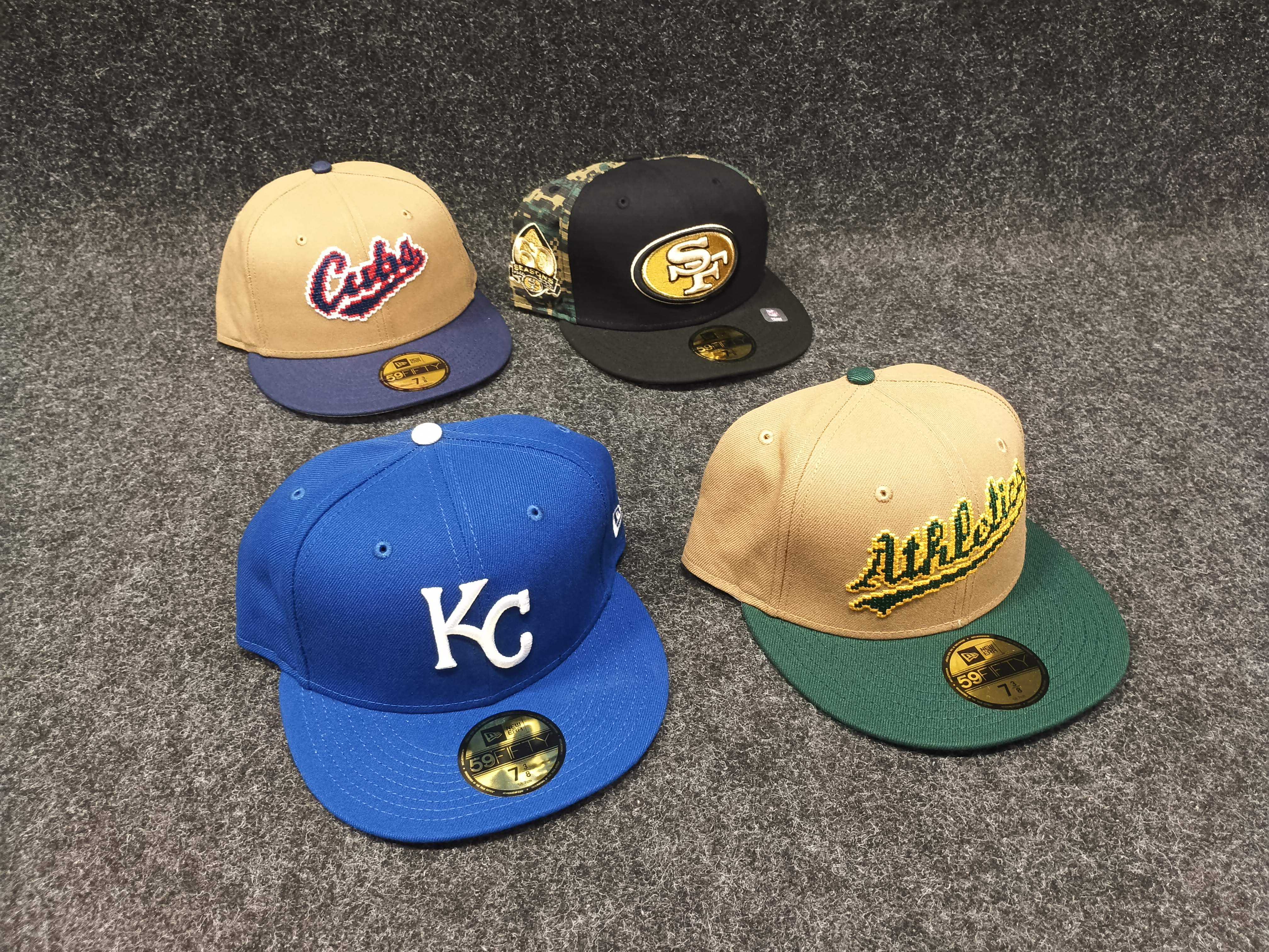 4 st Kepsar New Era, strl 7 3/8 (58,7 cm) - Auktioner online ...