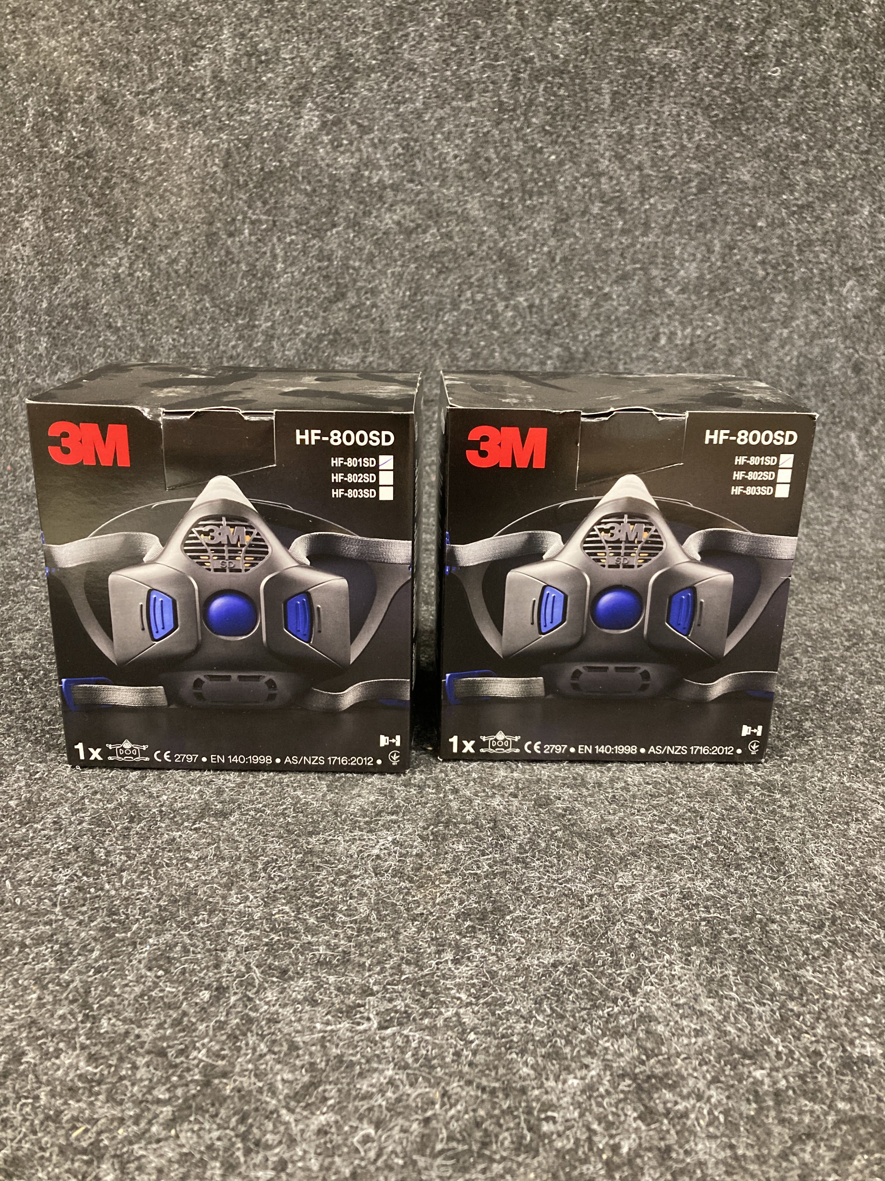 Secure. Click Masks 2 half masks 3M Secure Click HF-801SD - PS Auction - We value the ...