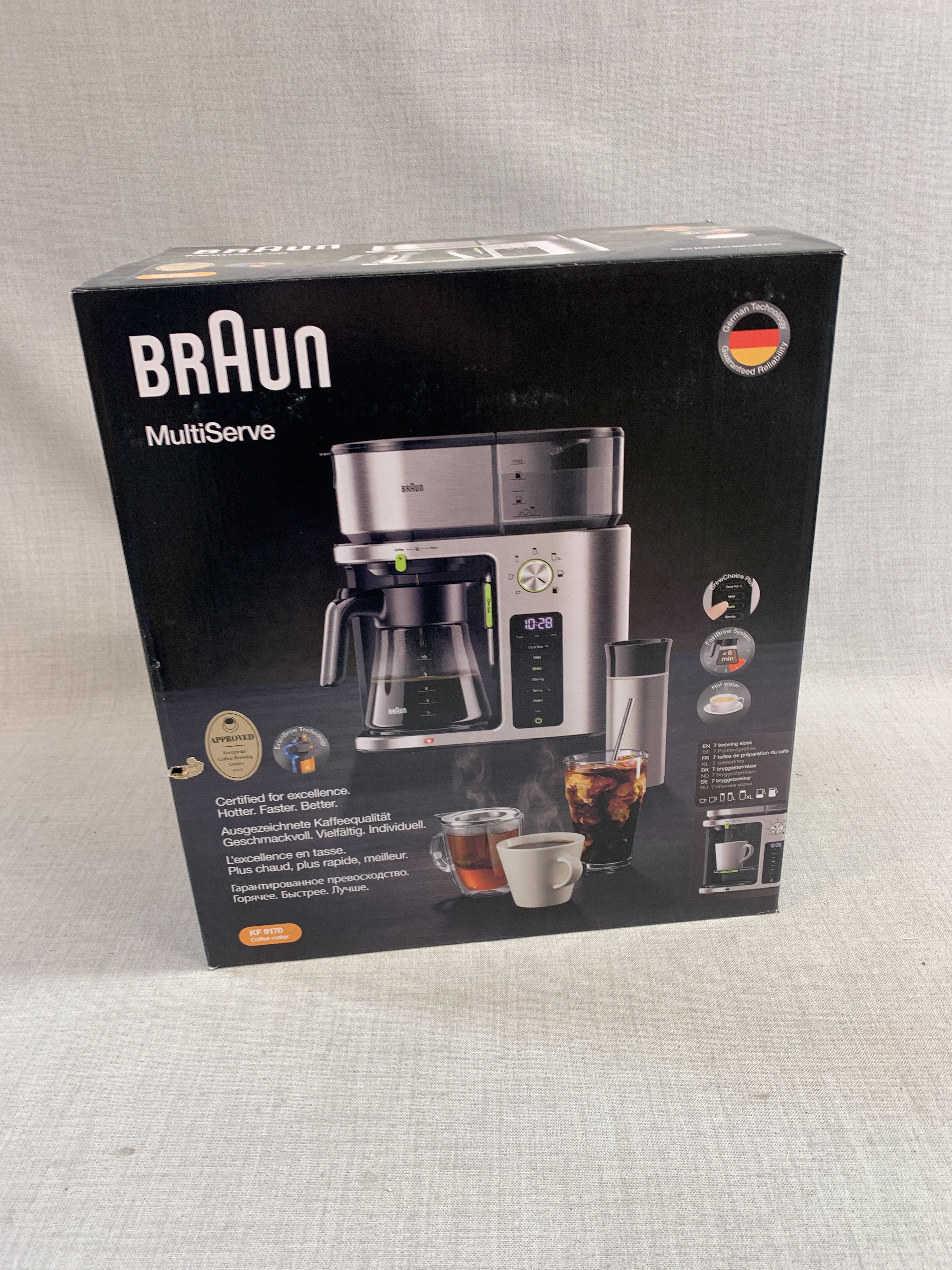 Coffee maker Braun MultiServe Coffee Machine + Hot Water KF9170SI PS