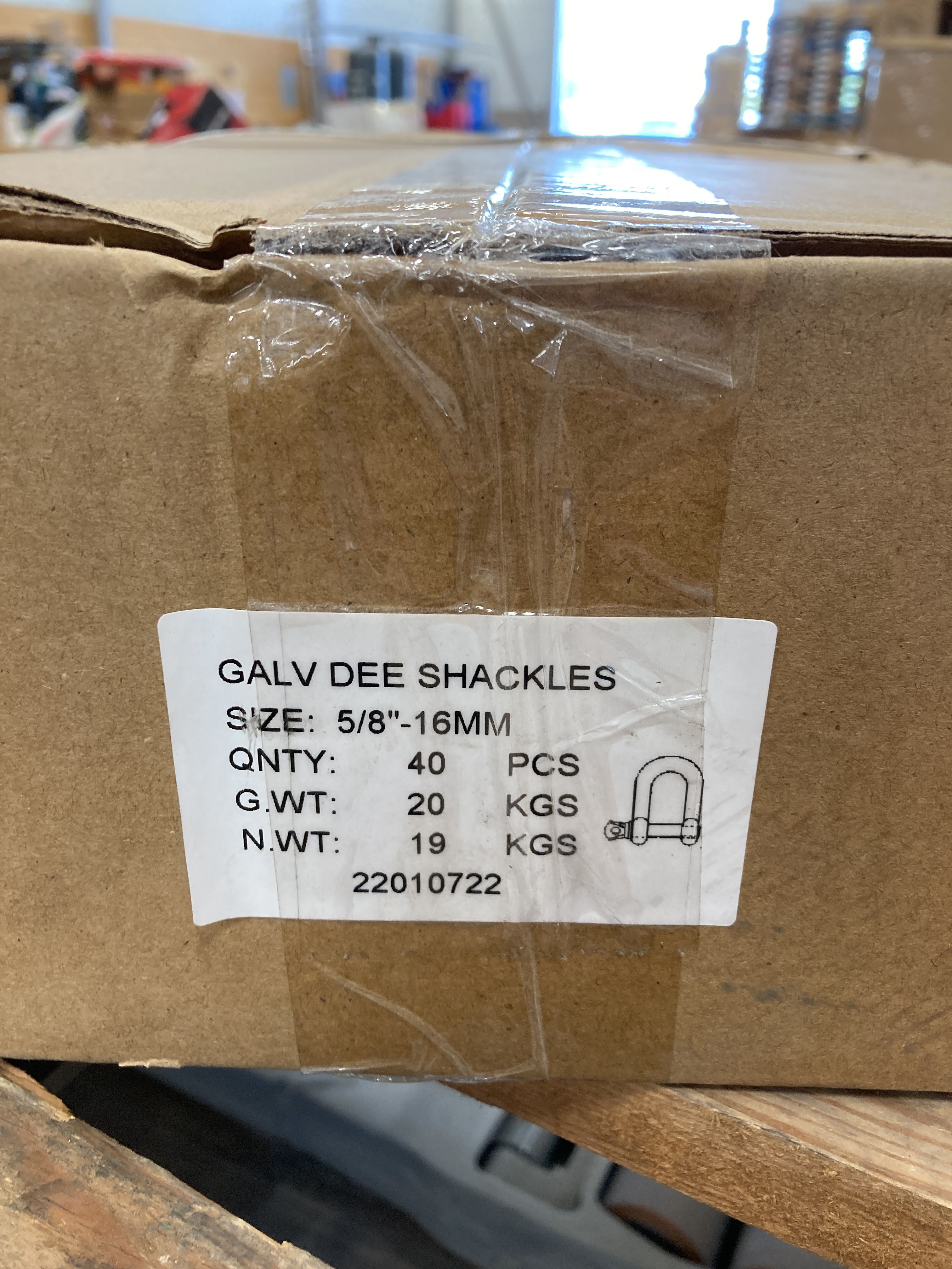 40 pcs Shackles 5/6" 16mm PS Auction We value the future