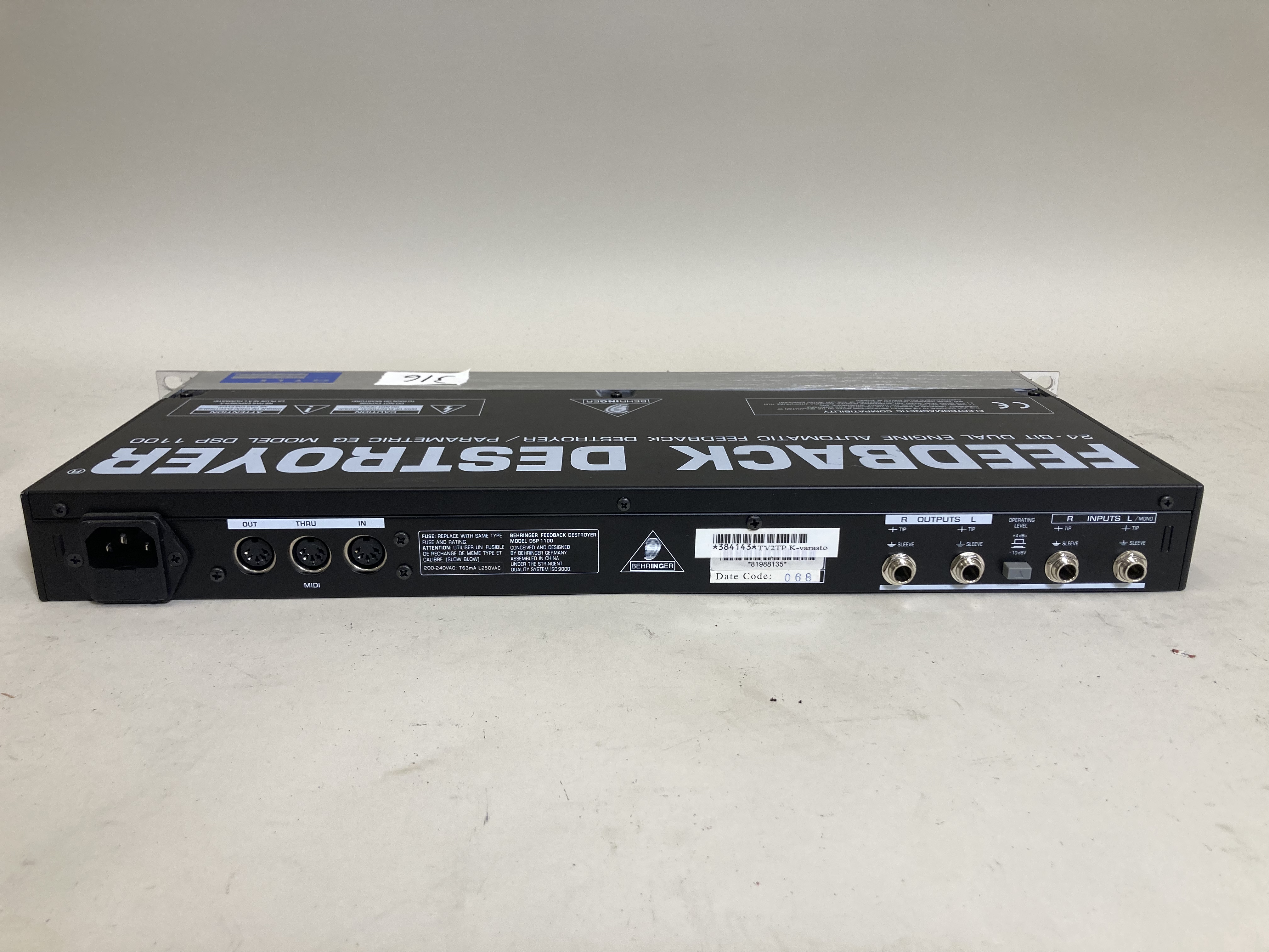 【送料込】BEHRINGER DSP1100P Behringer DSP 1100 Feedback Destroyer - PS Auction - We value the