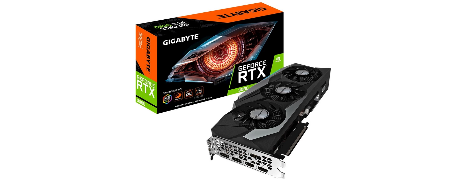 Graphics card Gigabyte GeForce RTX 3080 GAMING OC 10G - PS Auction 