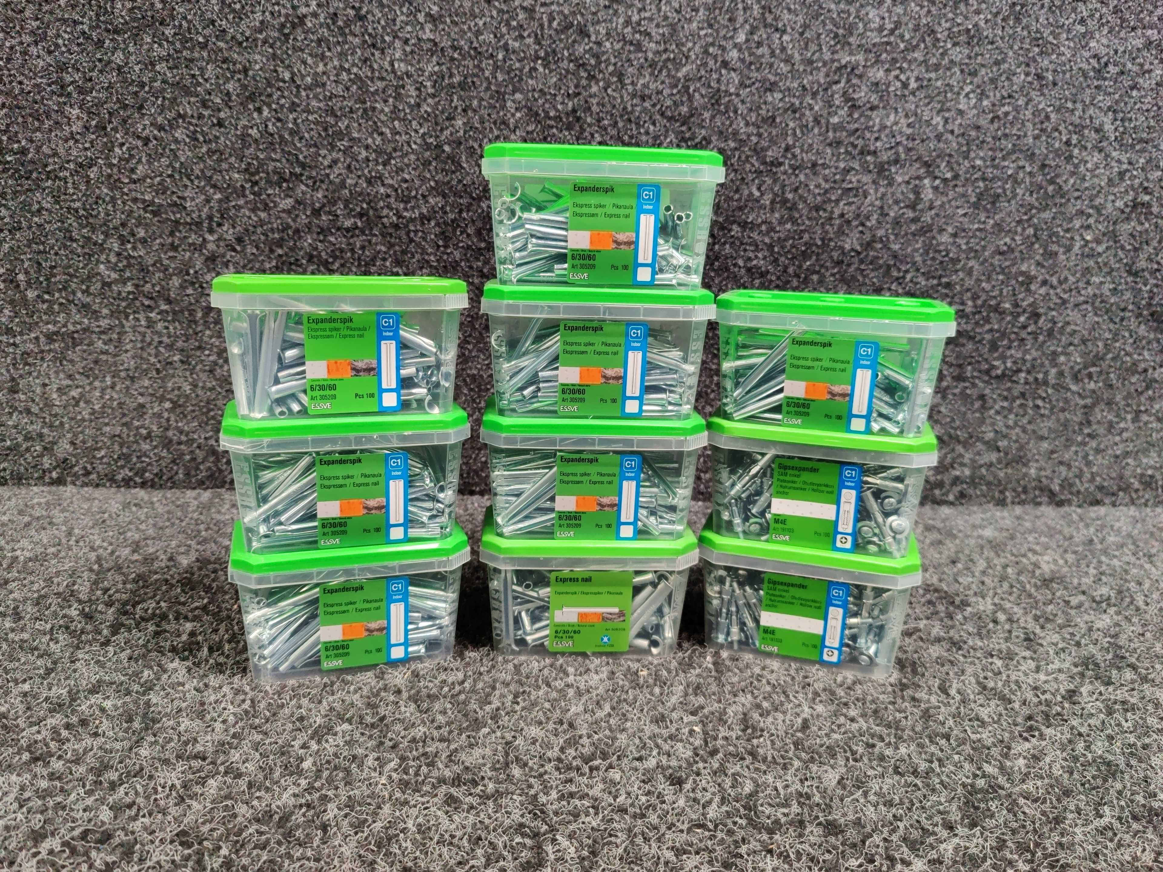 10 pcs Packs Expander nails & plaster expanders, Essve - PS Auction ...