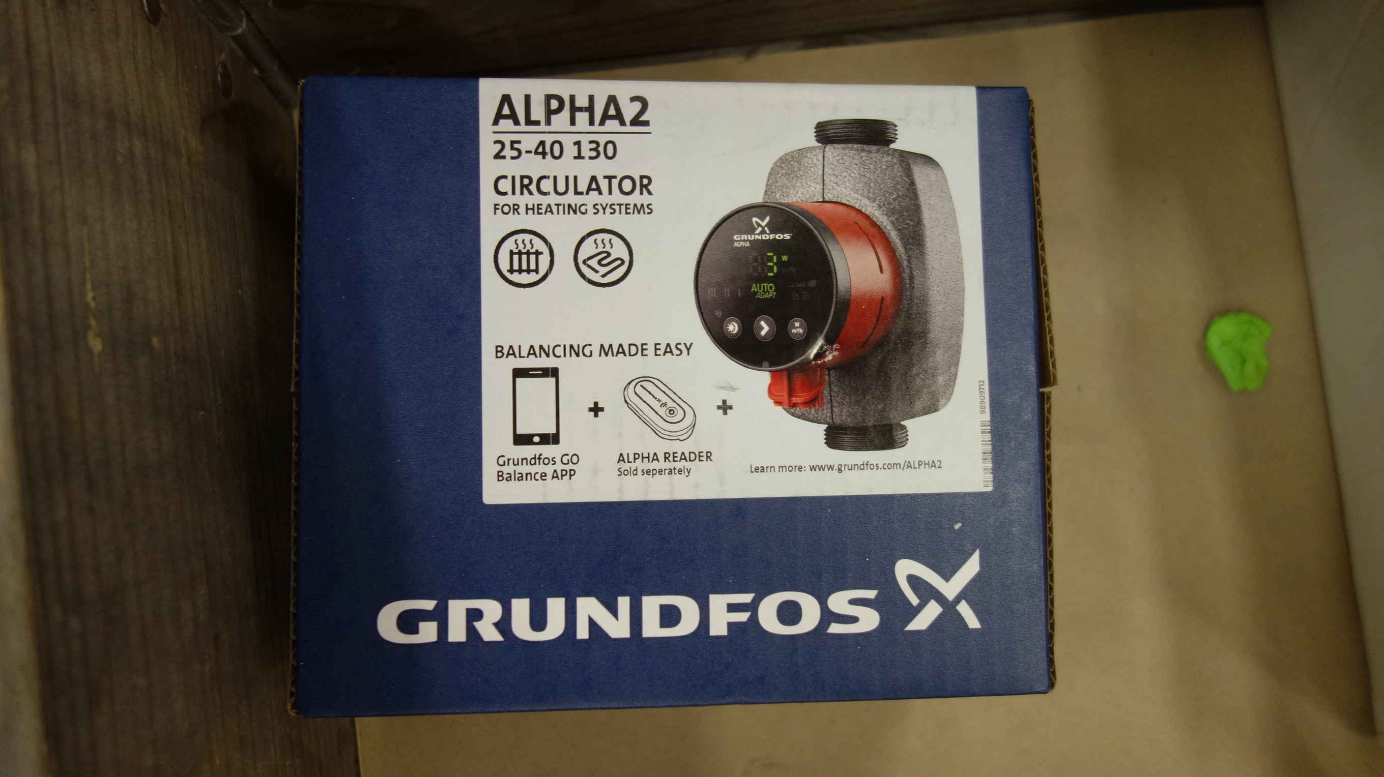 Grundfos circulation pump Alpha2 2540 130 G40 1x230V 50Hz 6H PS