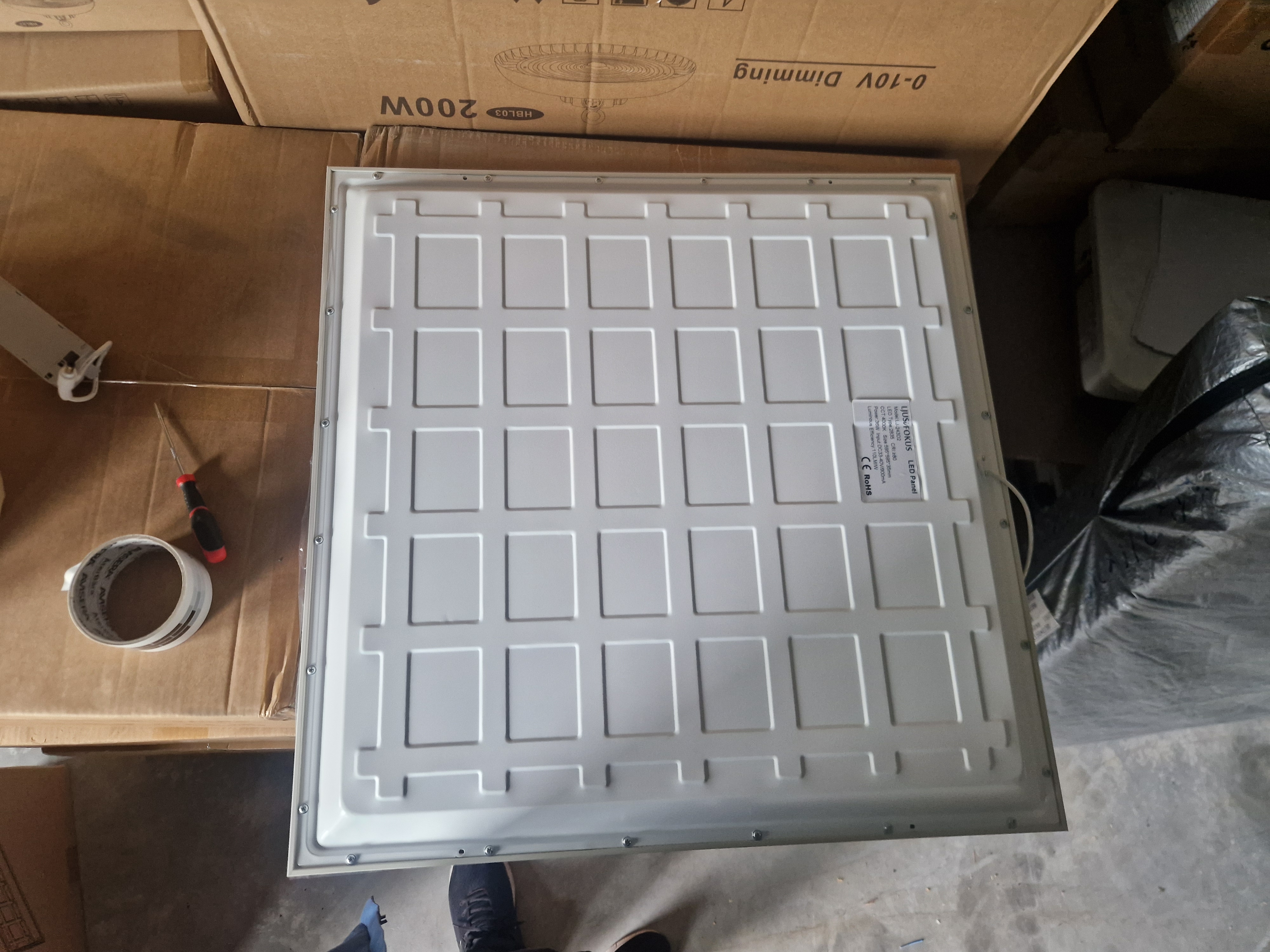 LED paneler 600x600 16 st 36W Fri frakt inom Sverige - Auktioner online ...