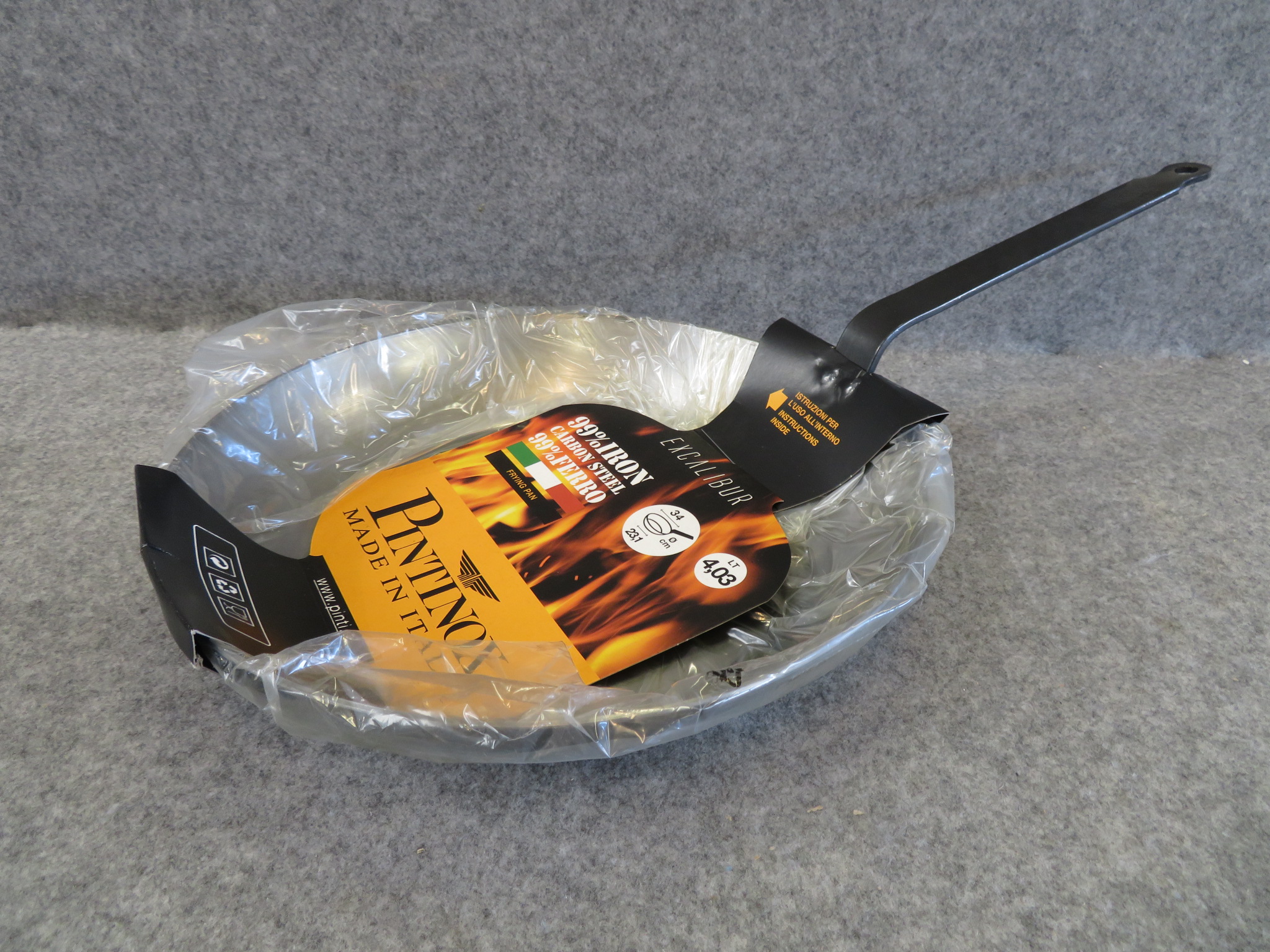 Padel In Ferro PINTINOX Serie Excalibur - Per Induzione, Made Italy, 28 Cm - Foto 8