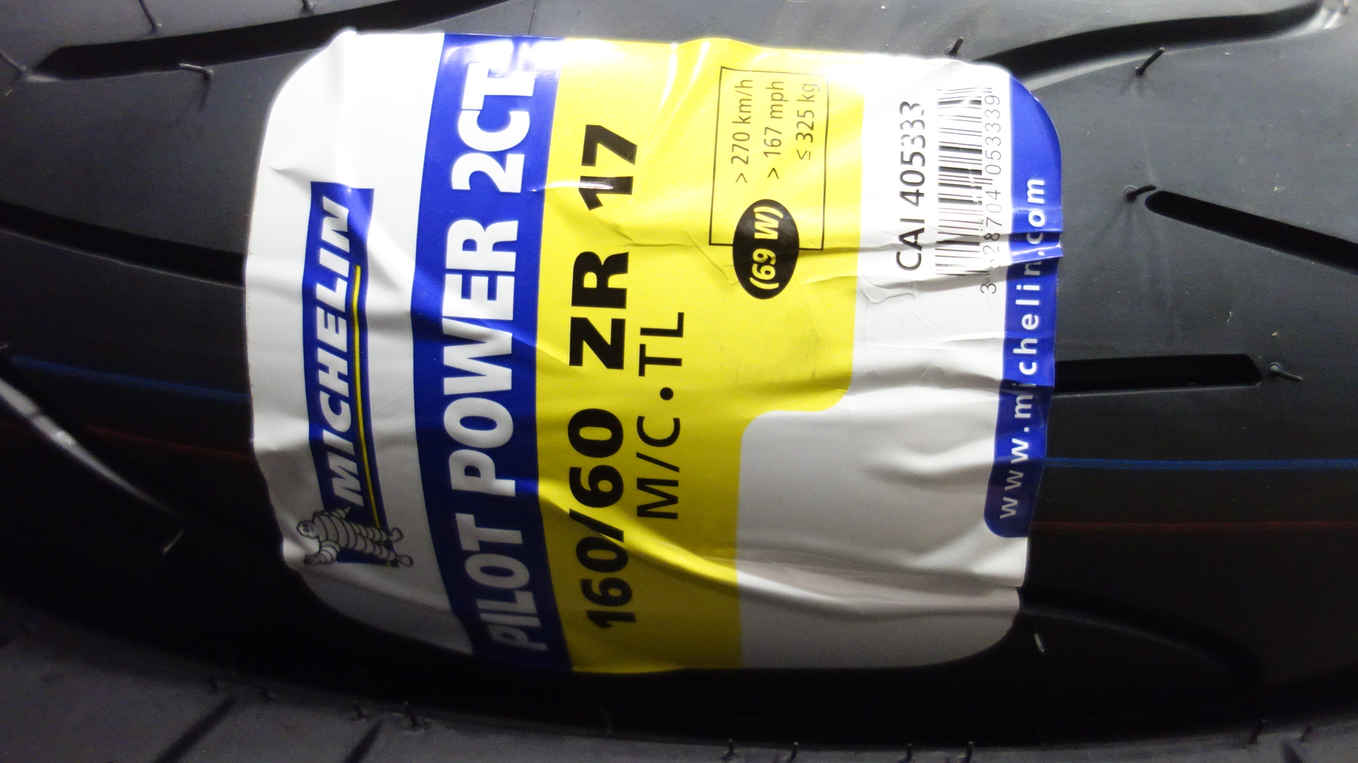 Mc Tires Michelin Pilot Power 2ct 160 60 Zr 17 Ps Auction We Value The Future Largest In Net Auctions