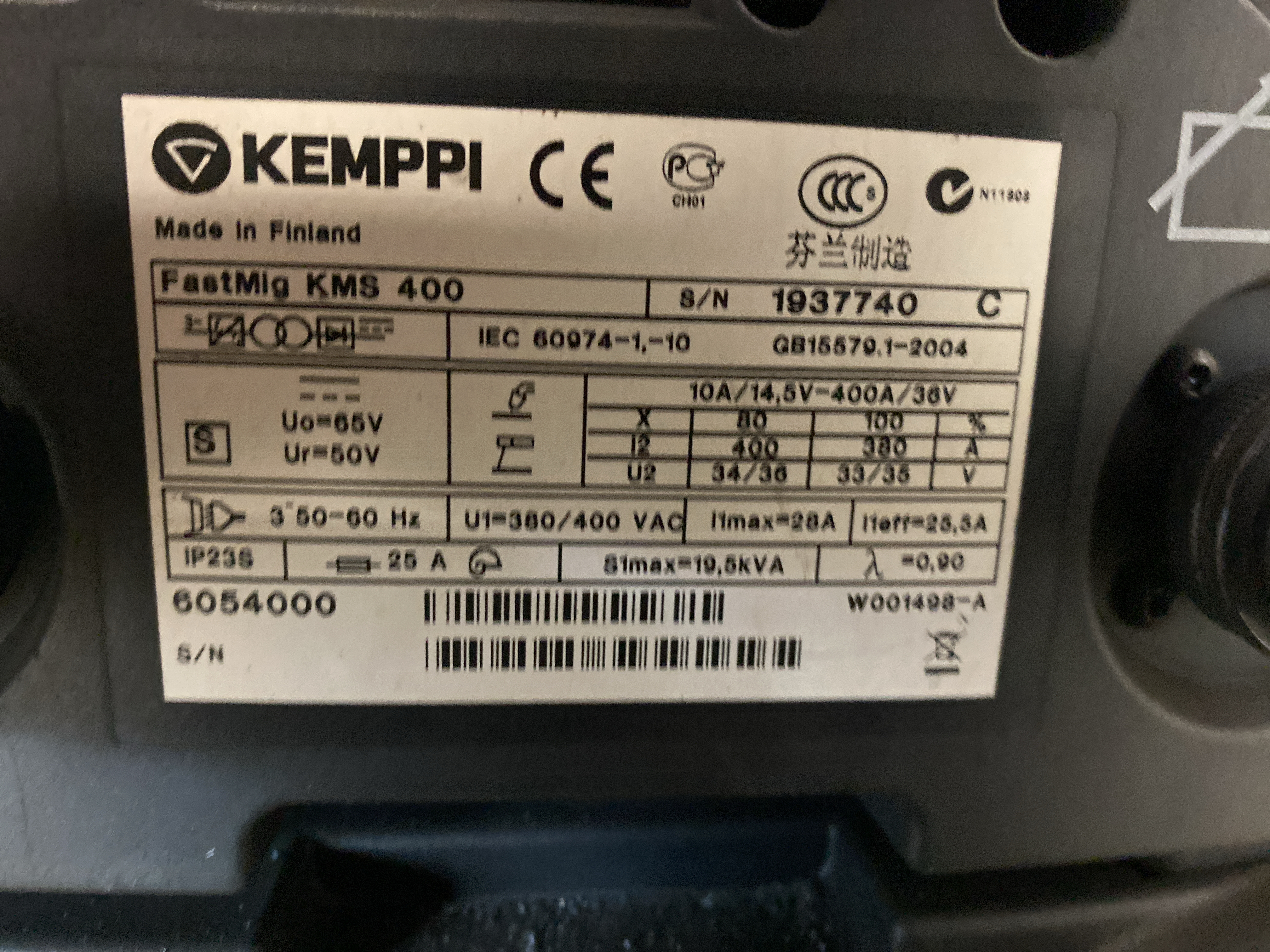 Migwelds Kemppi Fastmig KMS 400 Synergy - PS Auction - We value